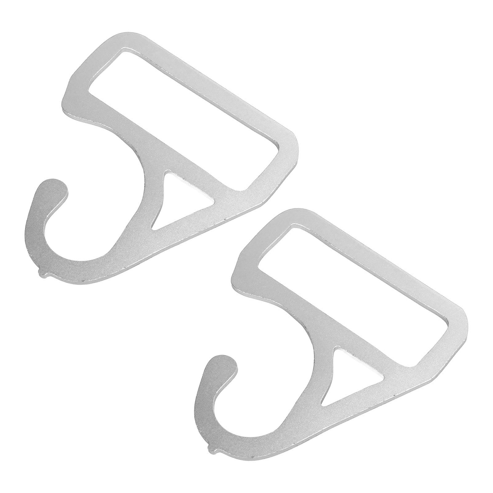 Set Mit 2 Multifunktionalen, Berührungslosen Türöffnern Mit Haken Für Busgriffe Und U-bahn-haltestangen (silber)