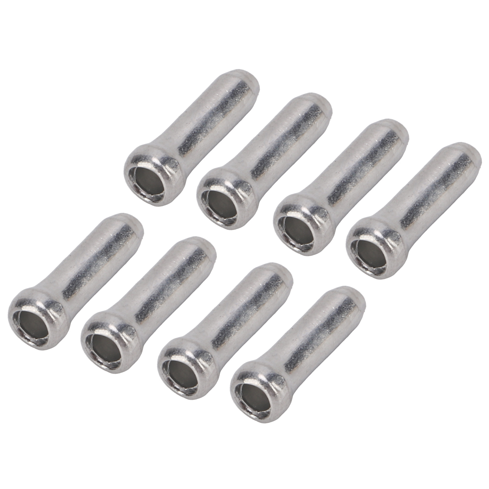 Bolany 50er-pack Bremszugendkappen Für Mountainbikes, Aus Aluminiumlegierung, Versilbert