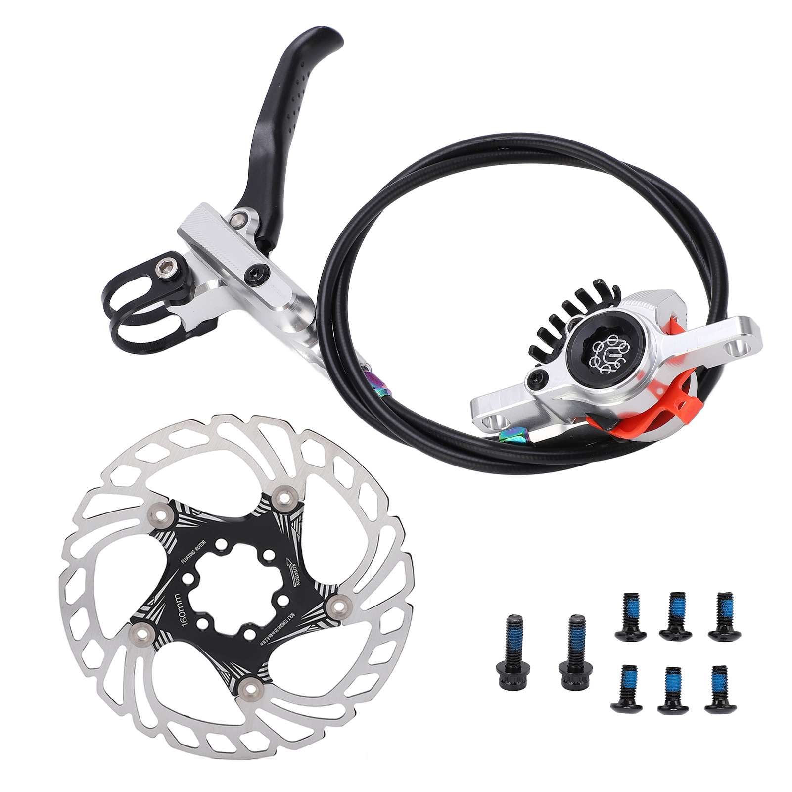 Meijun Scheibenbremsensatz Für Rennräder Und Mountainbikes (silber)