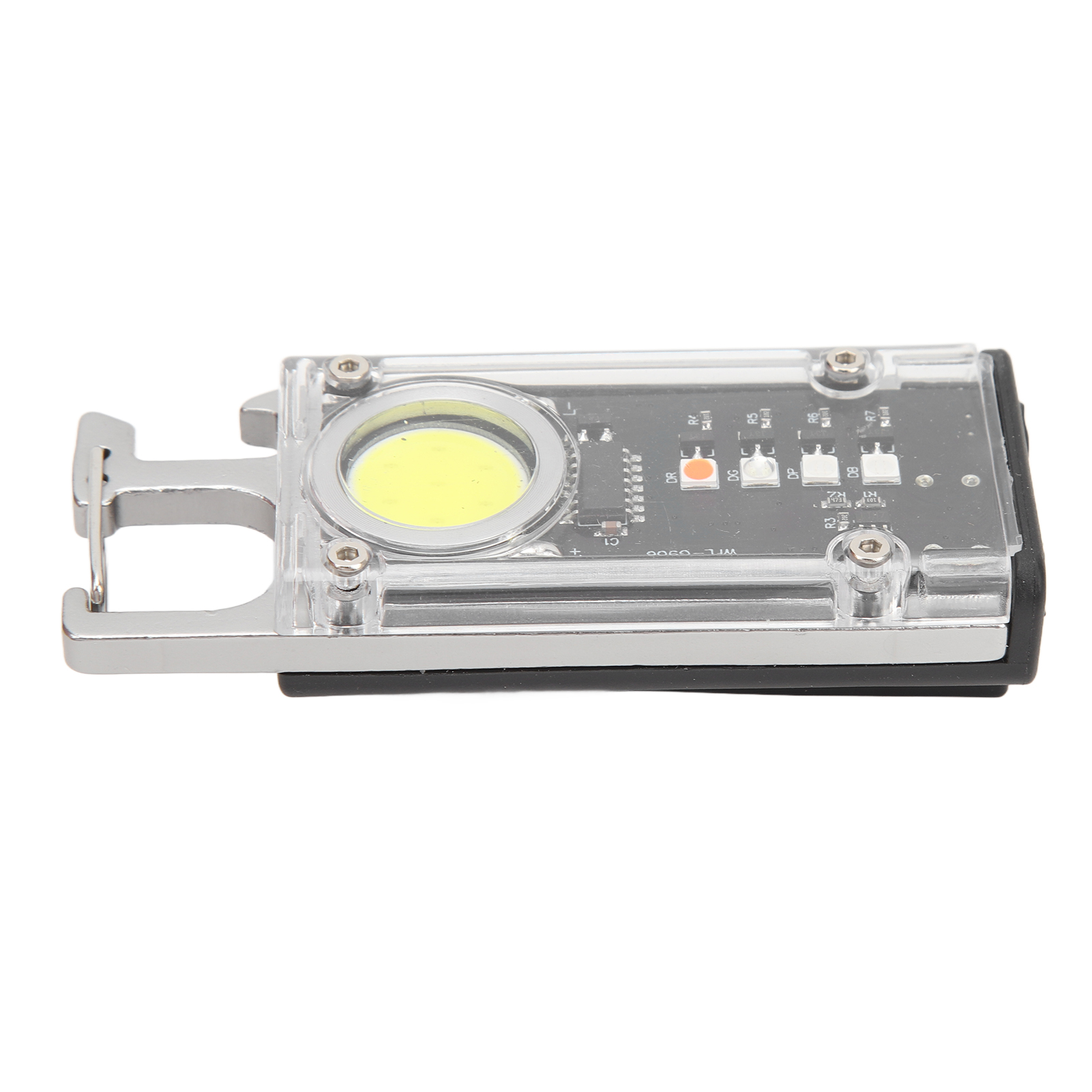 Mini-multifunktions-led-taschenlampe Mit Starkem Licht, Tragbar Und Wiederaufladbar, Magnetischer Befestigung, Mehreren Beleuchtungsmodi, Kleine Silberne Taschenlampe