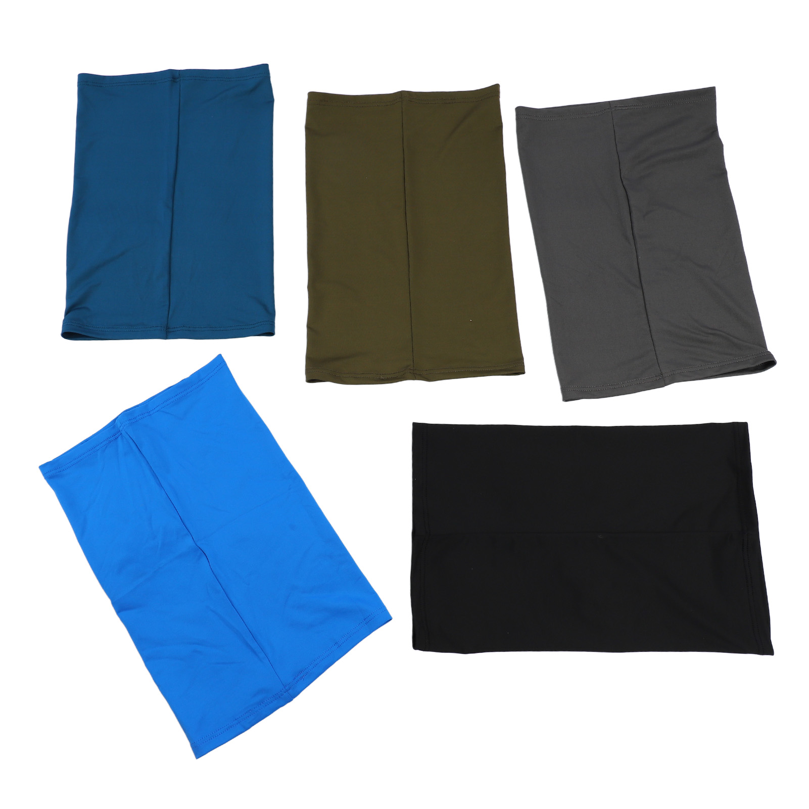 Set Mit 5 Sonnenschutz-gesichtstüchern, Eisiger Effekt, Winddicht, Atmungsaktiv, Uv-schutz, Für Outdoor-aktivitäten (hals Und Gesicht).