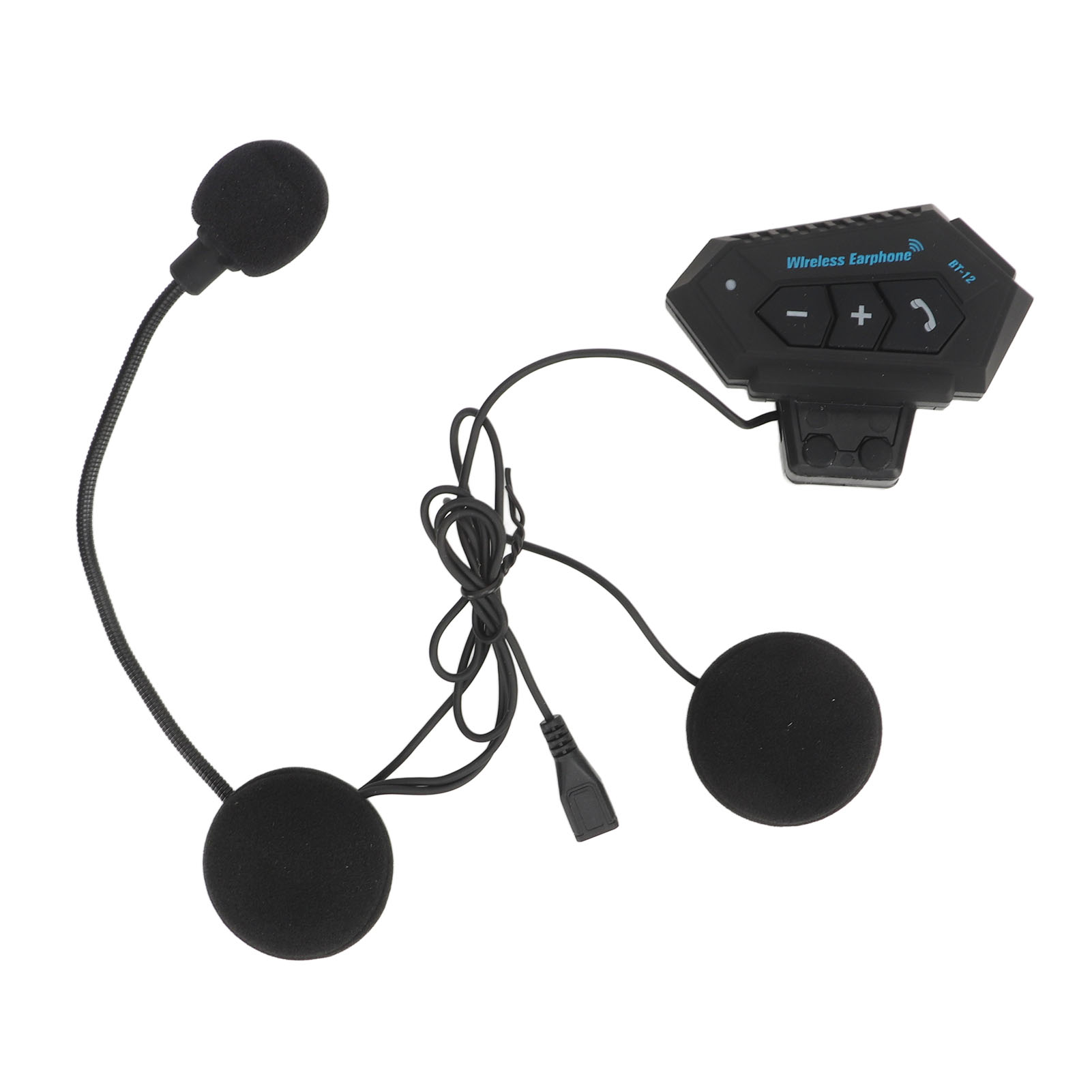 Bt 12 Stereo-ohrhörer Für Motorradhelme, Multifunktionales Freisprech-ohrhörersystem Für Anrufe, Für Motorrad-, Fahrrad- Und Autohelme