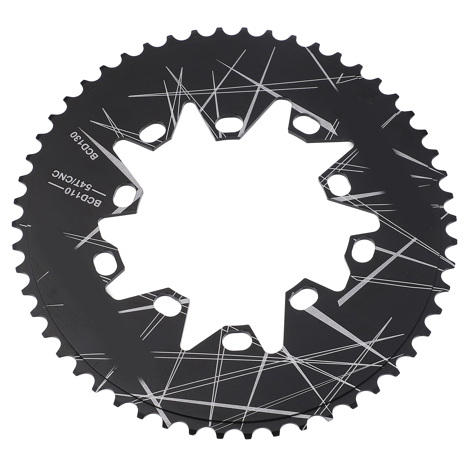 Lp Litepro Ovales Kettenblatt, 110/130 Mm Lochkreis, 54 Zähne, Schmales/breites Profil, Für 7-, 8-, 9- Oder 10-gang-falträder