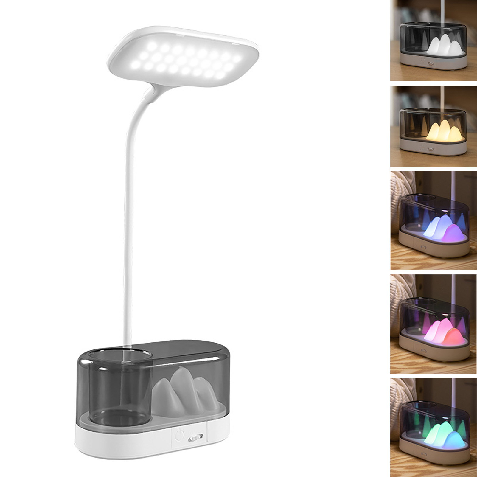 1-in-1-led-schreibtischlampe Mit Intelligentem Nachtlicht, Stifthalter, Leselicht Und Augenschutz Für Studentenwohnheim, Schlafzimmer Oder Büro