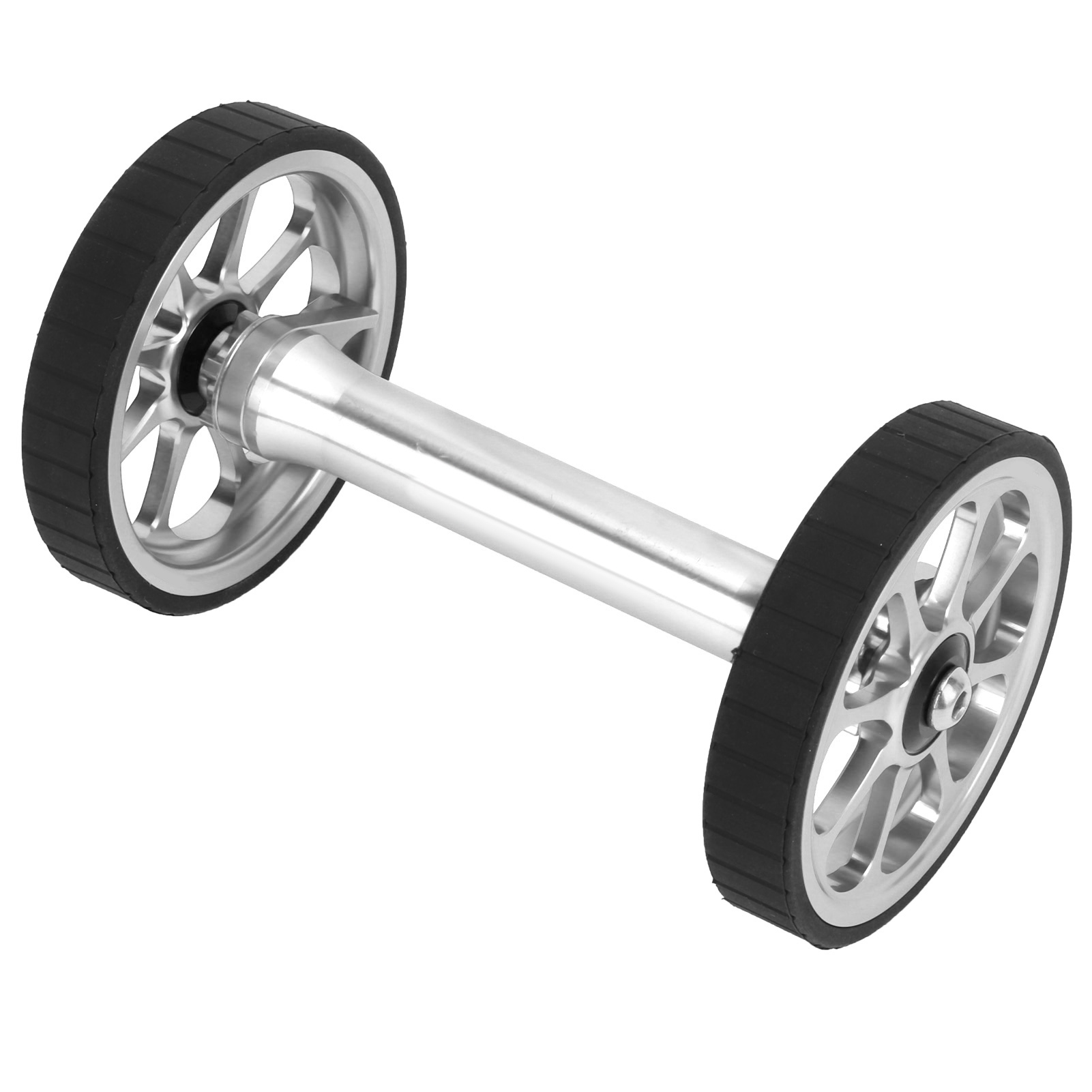 Meijun Easy Wheel Teleskop-radverlängerungsset, 80 Mm Verbreiterung Für Brompton 3sixty Silber