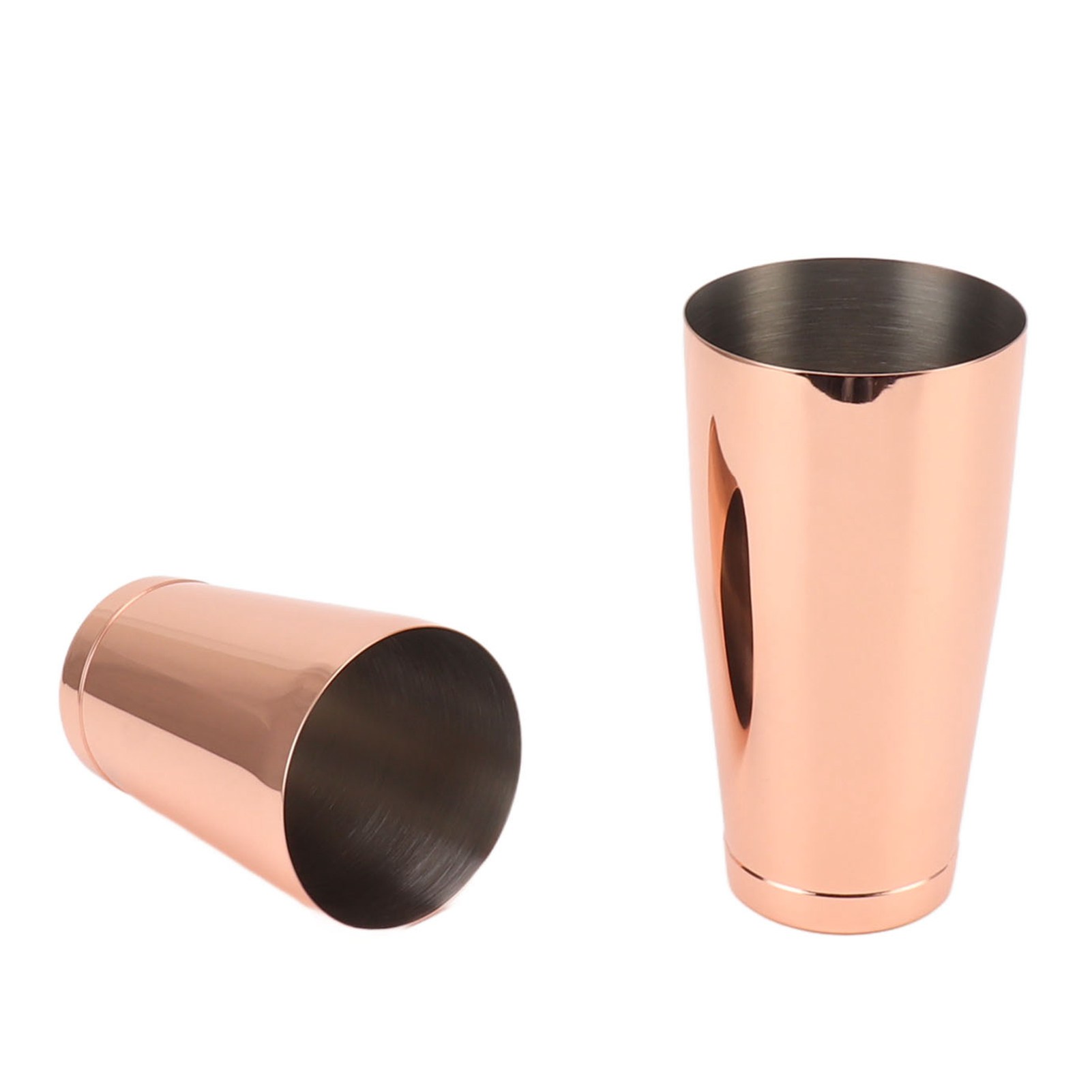 Cocktailshaker Aus Edelstahl 304, 2-teilig, Weinbar-mixer, Kupferbeschichtet, Mit Sockel.
