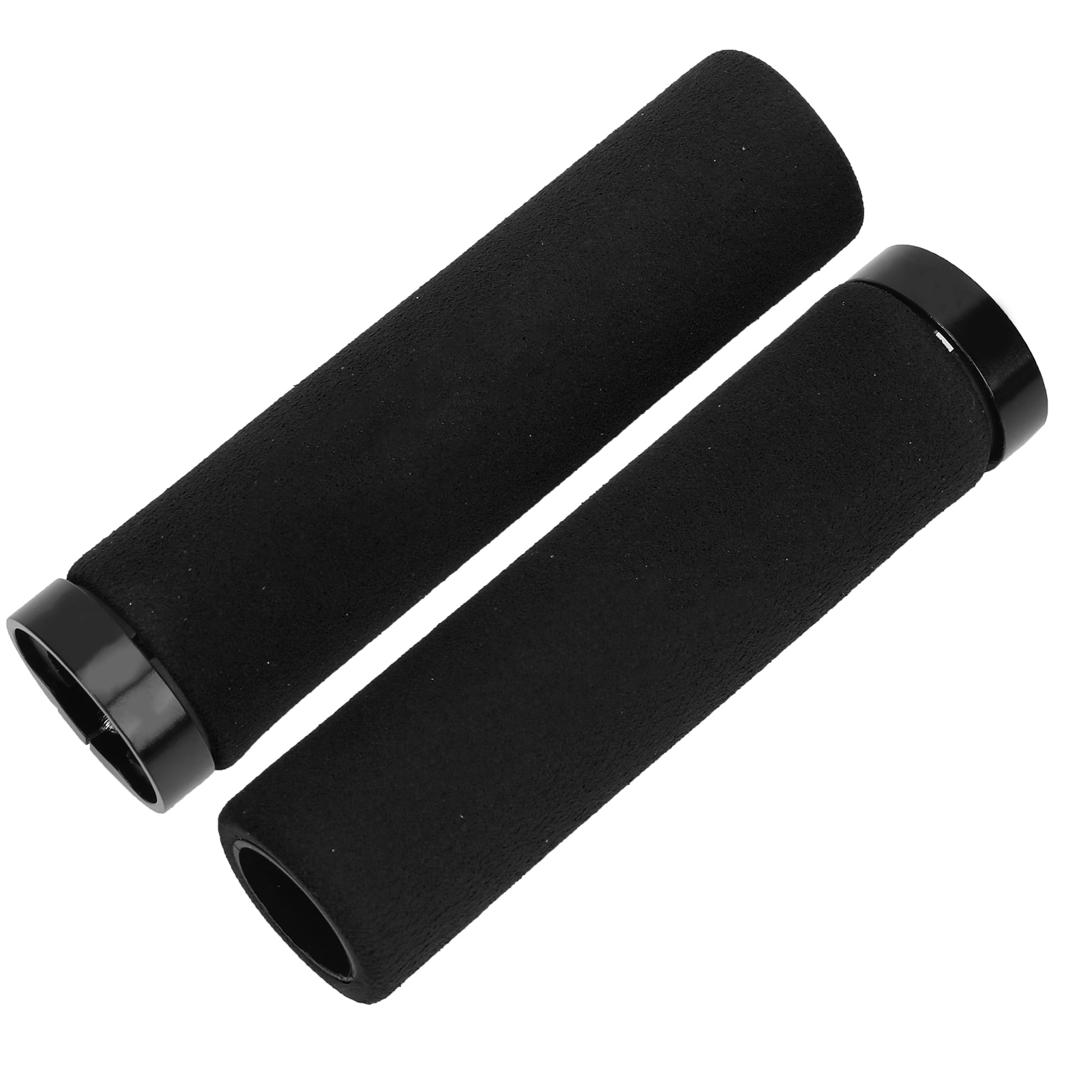 Komfortable Schaumstoff-fahrradgriffe, Arretierbare Lenkergriffe, Fahrradzubehör, Schwarzer Griff, Schwarzer Ring
