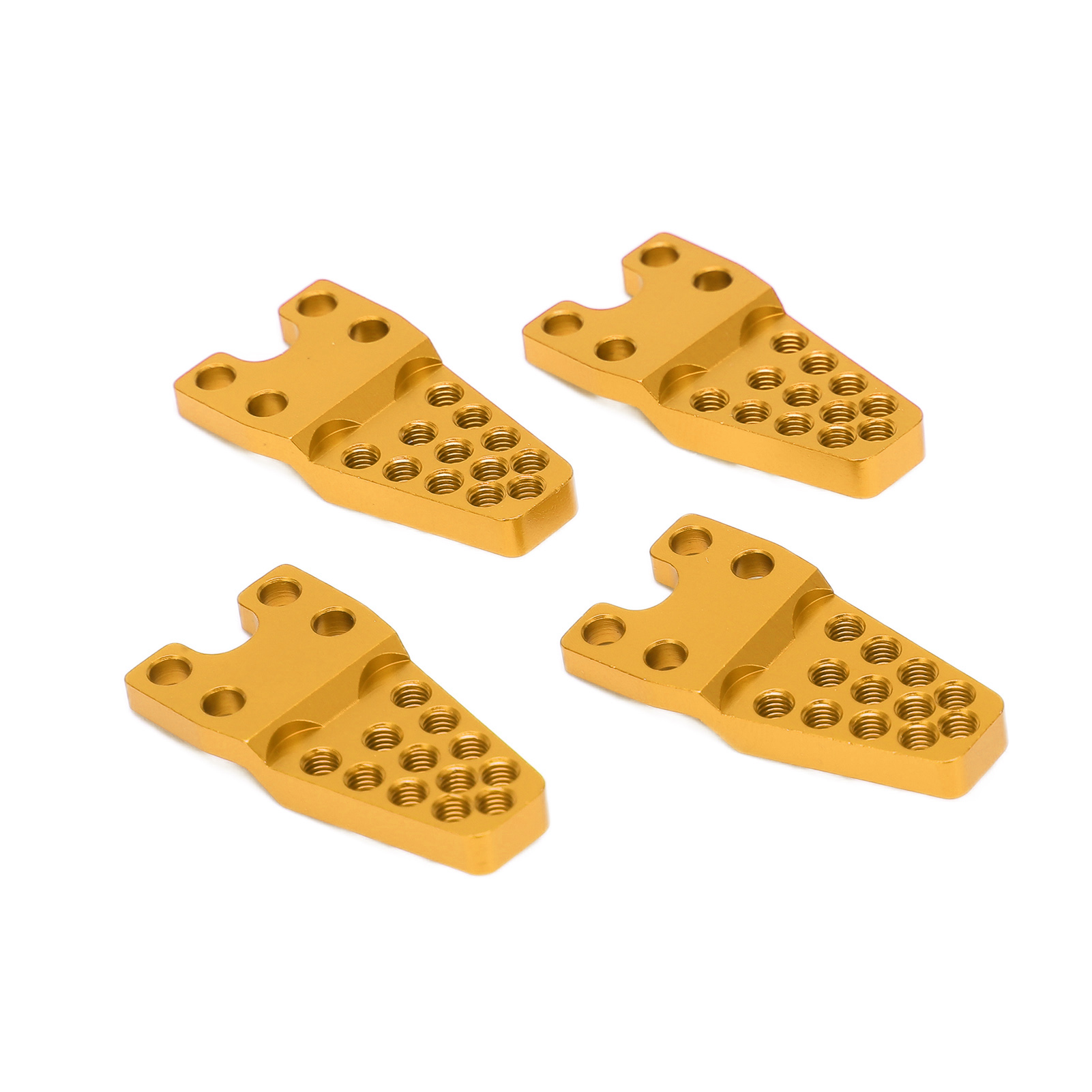 Set Mit 4 Rc-montagehalterungen Aus Aluminiumlegierung, Robust Und Langlebig, Für Offroad-simulationsautos Im Maßstab 1:8 (gold).