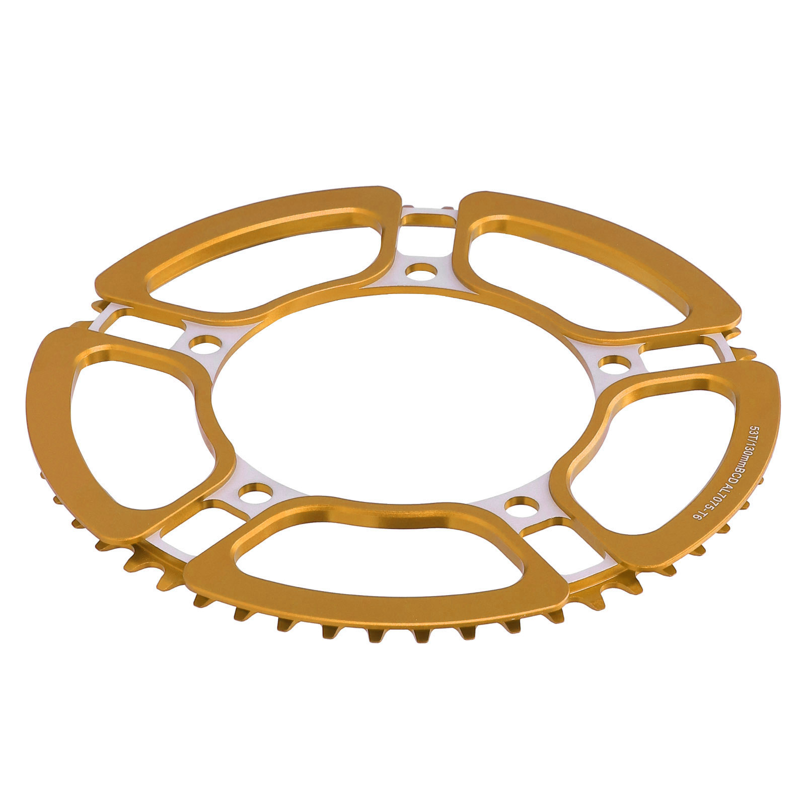 Meijun 130mmbcd Kurbelgarnitur Für 53t Hohl-singlespeed-fahrräder, Umbausatz, Gold