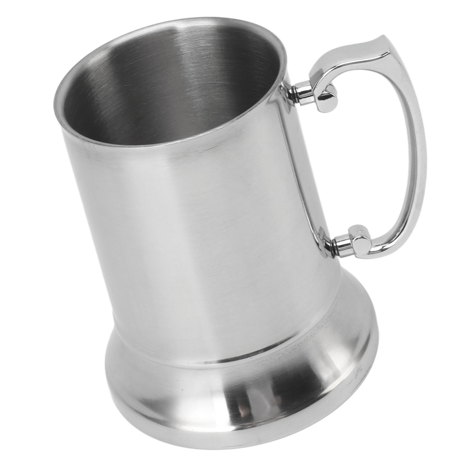 Bierkrug Aus Edelstahl, Rutschfest, Hitzebeständig, Modernes Design, Kaffeebecher, 500 Ml