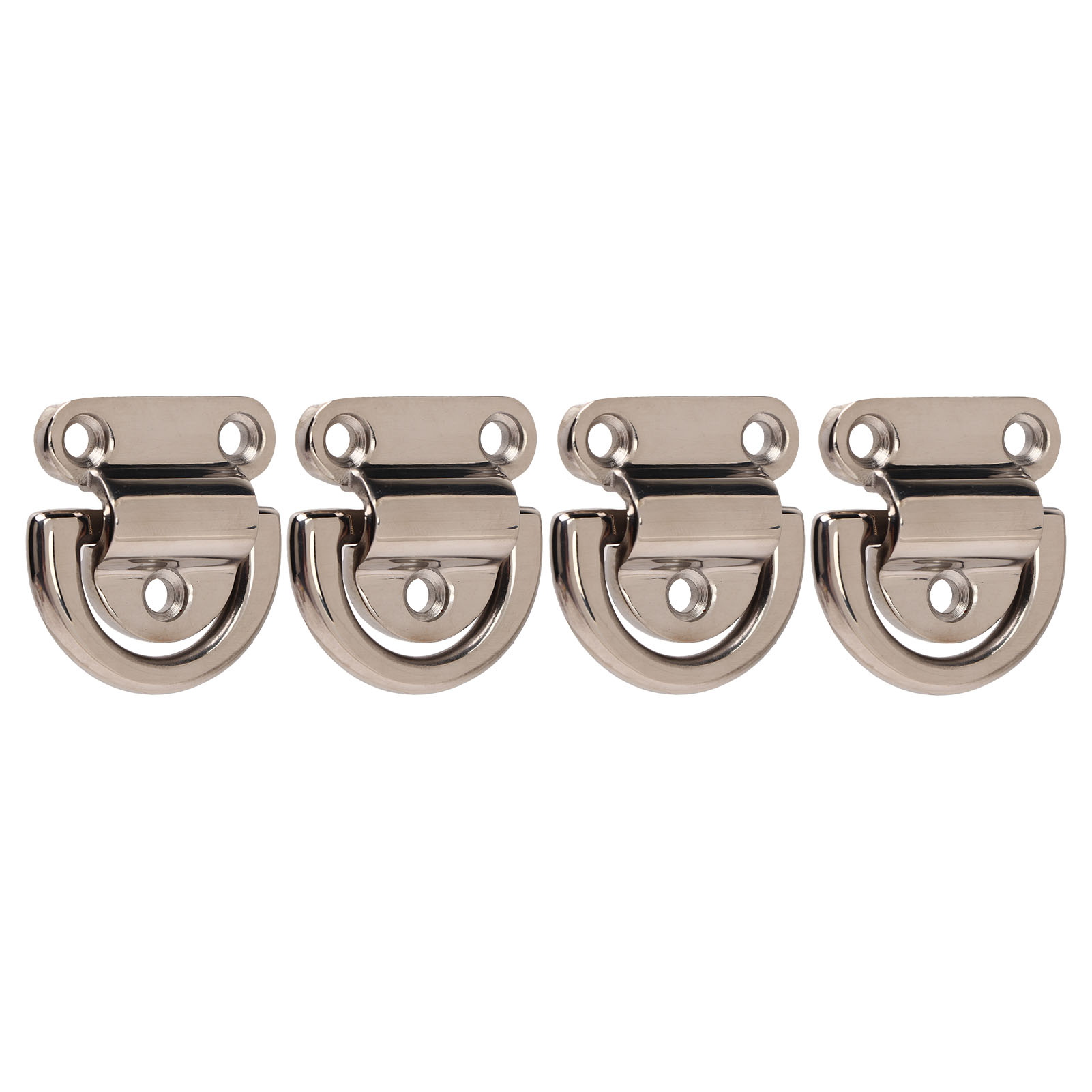 Klappbare D-ring-sets Aus Edelstahl, Poliert Und Rostfrei, Für Yacht- Oder Bootsdecks.