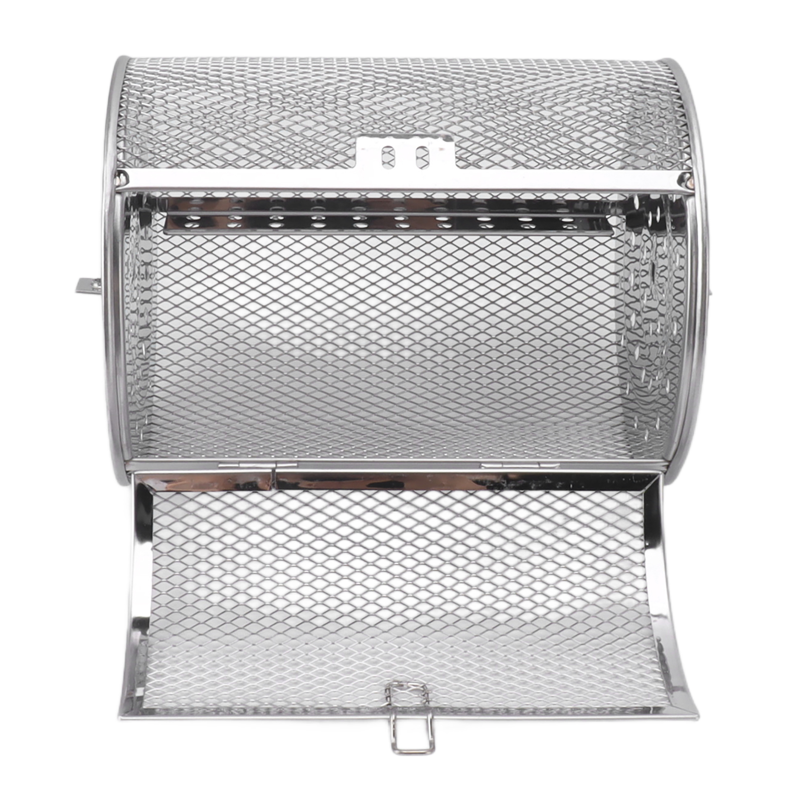 Rollbarer Edelstahl-bratkorb, Bratkäfig, Runder Edelstahlgrill Für Erdnüsse, Trockenfrüchte Und Gemüse, B