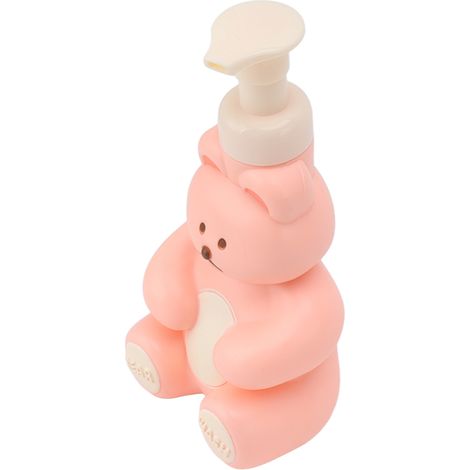 Leere Spenderflasche Für Flüssige Handseife, Shampoo Und Spülung, Pumpflasche Zum Händewaschen, In Form Eines Rosa Teddybären, Kleine Größe.