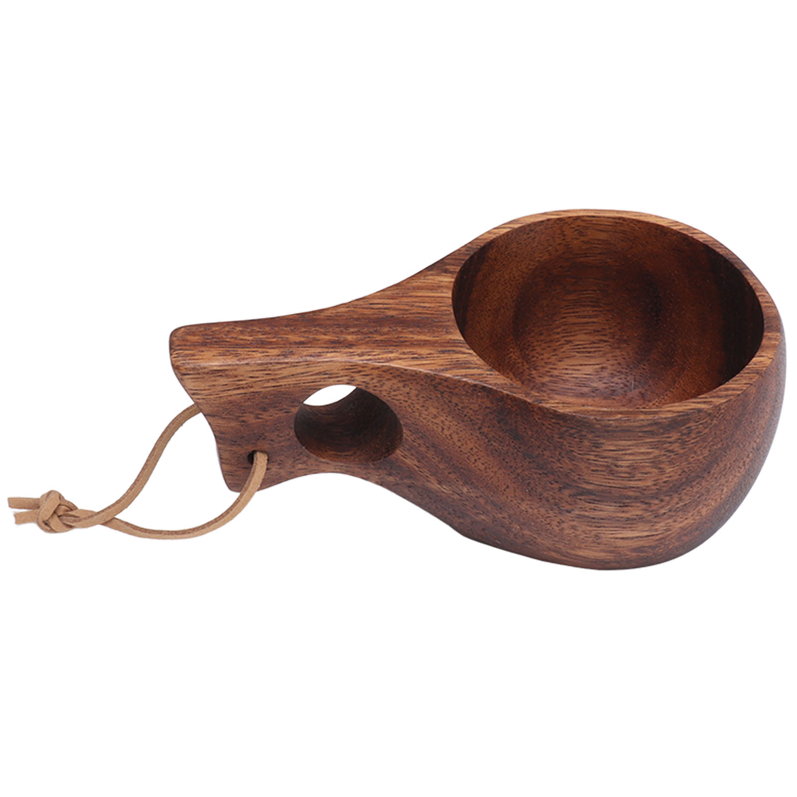 Handgeschnitzte Teetasse Aus Holz, Tragbarer Stil, Kaffeetasse Aus Naturholz Für Zuhause, Restaurant Und Camping (3 Stück)