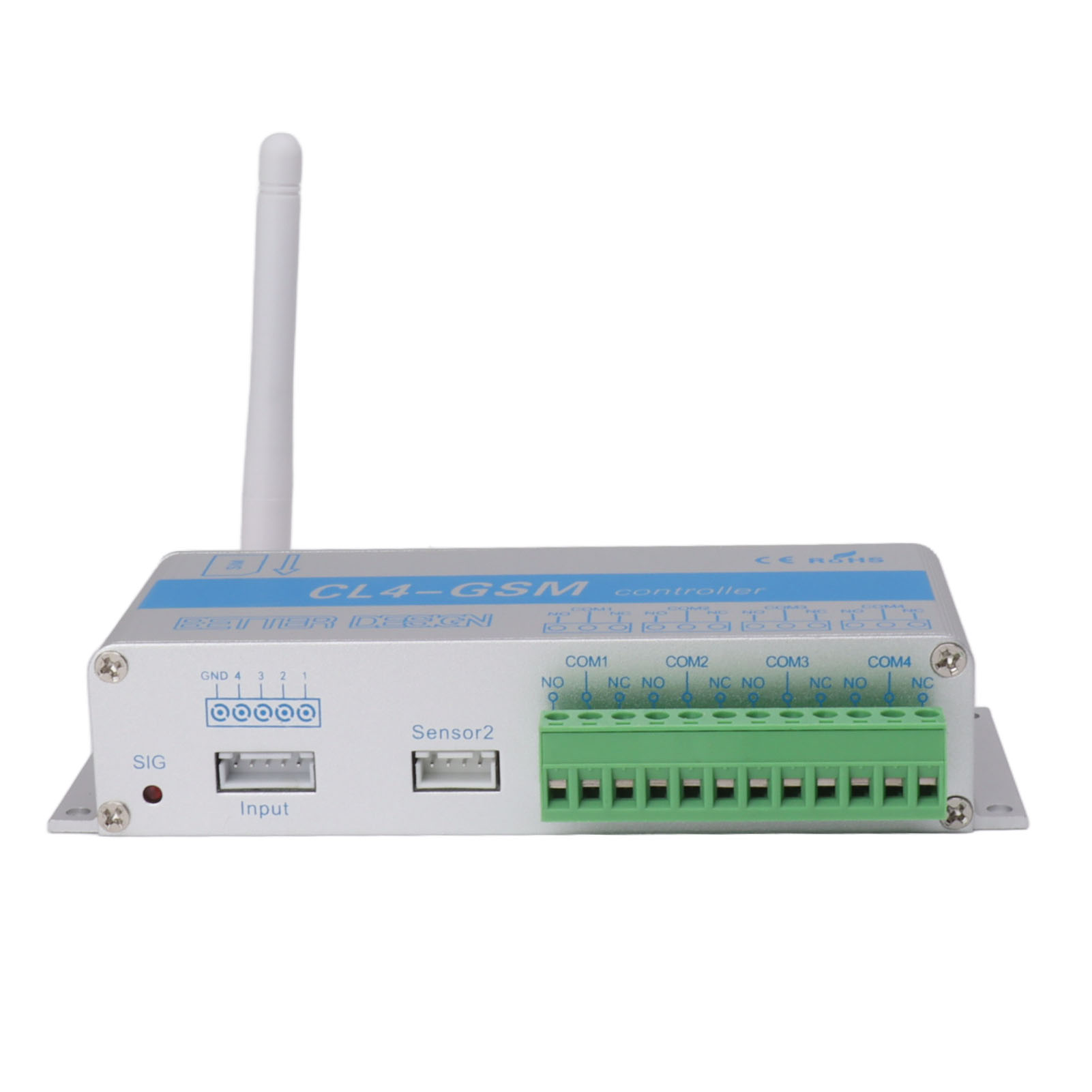 Aluminium-gsm/sms-fernbedienungsrelais, Schutzart Ip30, Für Garage, Schuppen Oder Lagerhalle, 100–240 V Eu-stecker