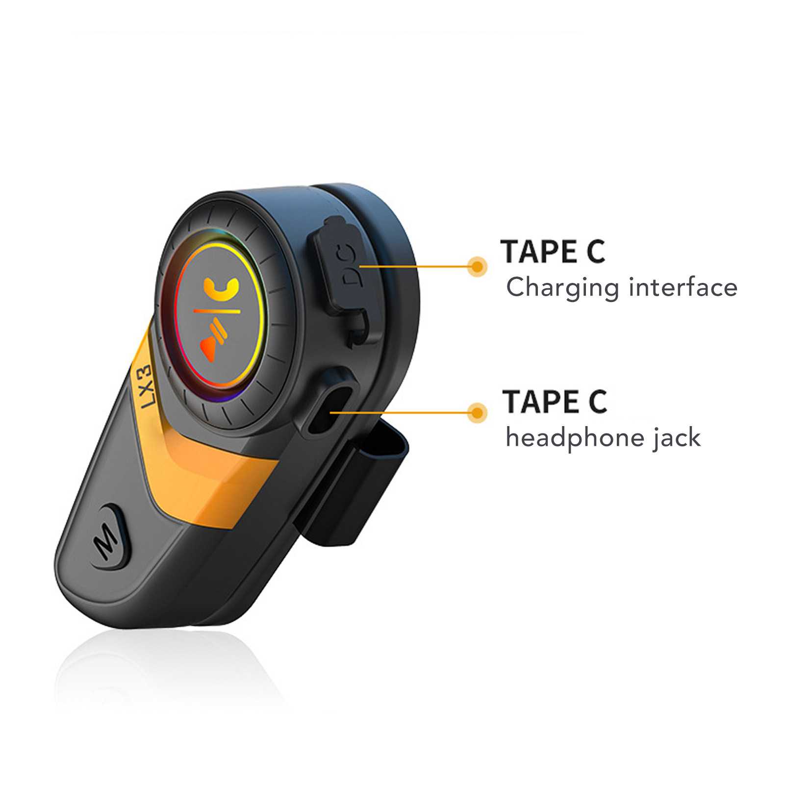 Wasserdichte Ip67-motorradhelm-kopfhörer, Dsp-rauschunterdrückung, Hervorragende Klangqualität Beim Autofahren Und Radfahren