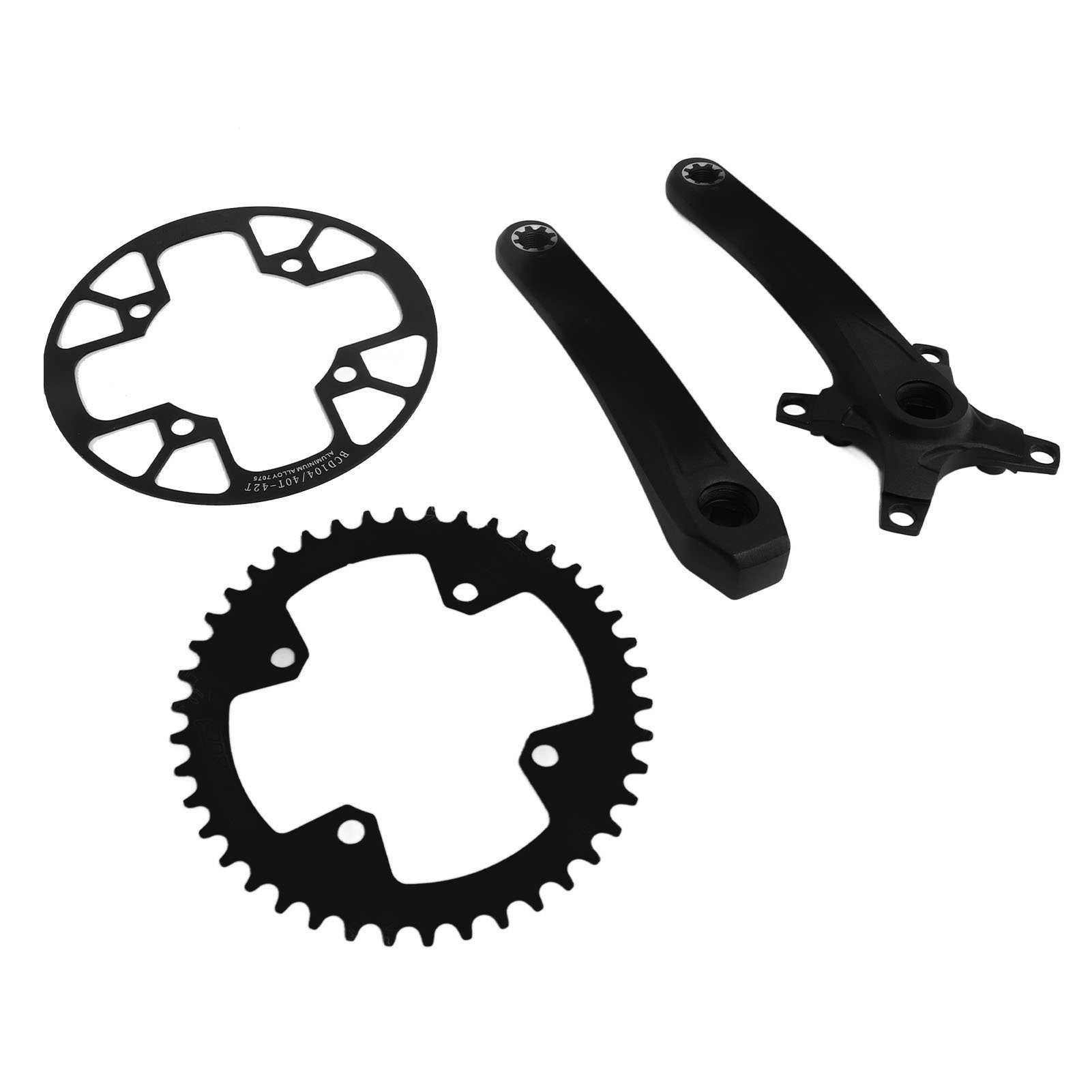 Rennrad/mtb 170mm Kurbelgarnitur, 104 Bcd Einbaubreite, Narrow/wide 42-zahn-kettenblatt, 40-42-zahn-schutzscheibe.