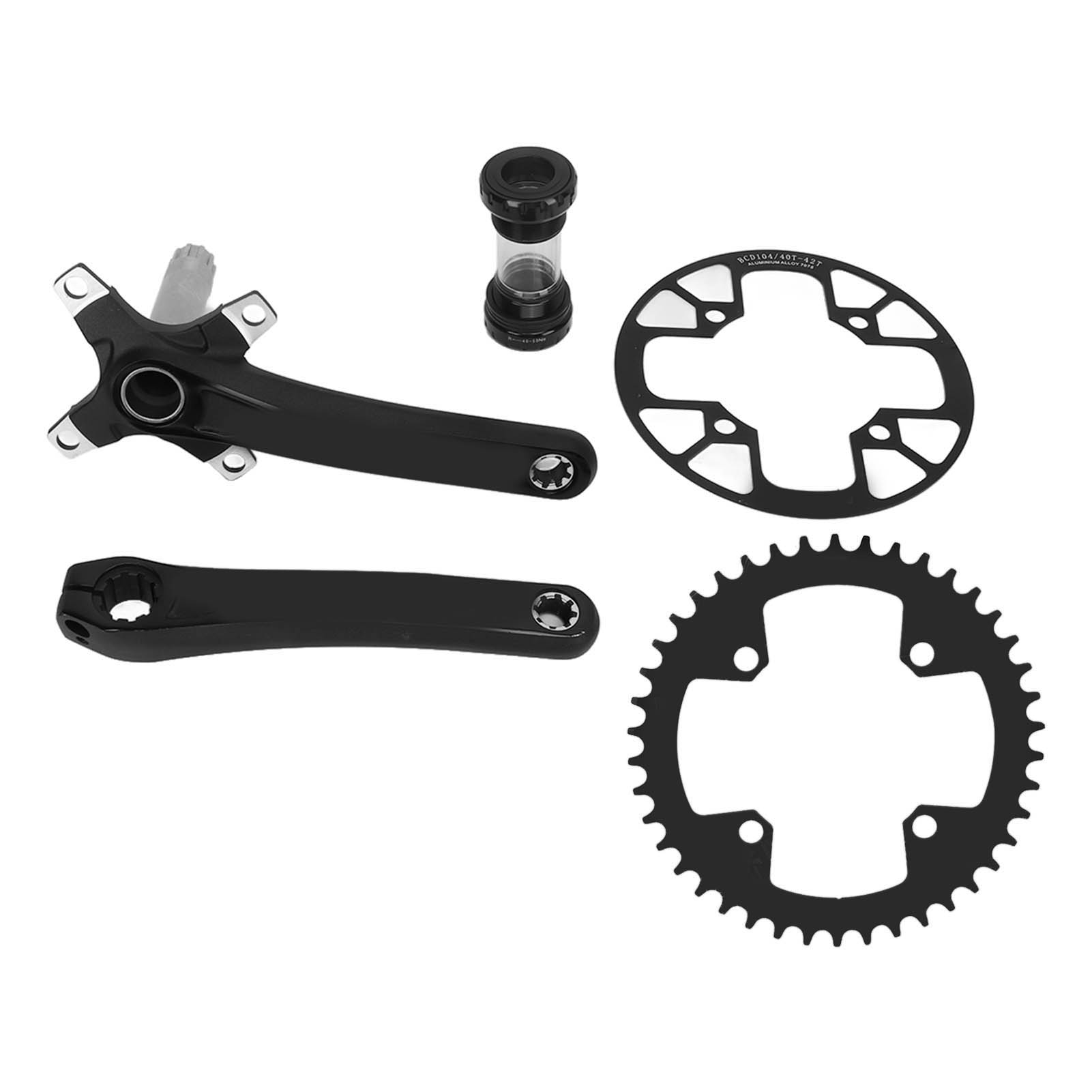 Hohl-tretlager Für Fahrräder, Schmales/breites 42-zahn-kettenblatt, Kettenblattschutzplatte 40-42 Zähne, Mountainbike-kurbelgarnitur