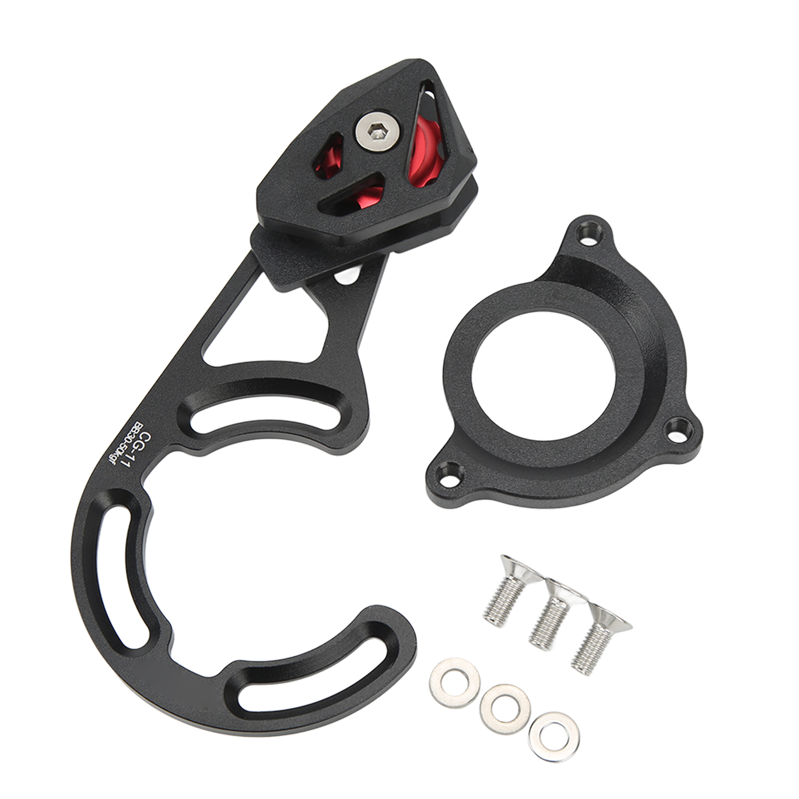 Cg11 Kettenführung Aus Aluminiumlegierung Für Mountainbikes, Kettenschutz Und Kettenstabilisator Mit Umlenkrolle.