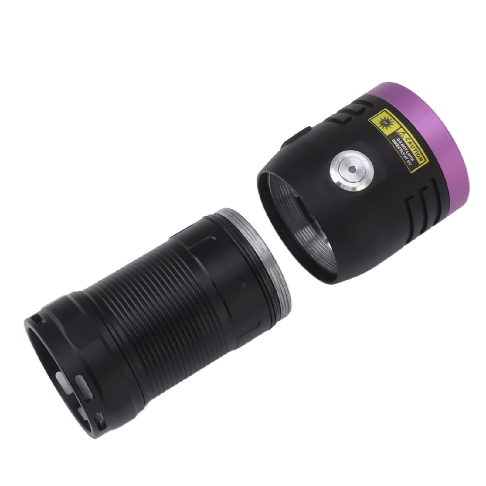 Uv-taschenlampe Mit 365 Nm Wellenlänge Aus Aluminiumlegierung, Usb Typ C, 60 W, Zur Erkennung Von Katzenurin Und Trockenen Bereichen.
