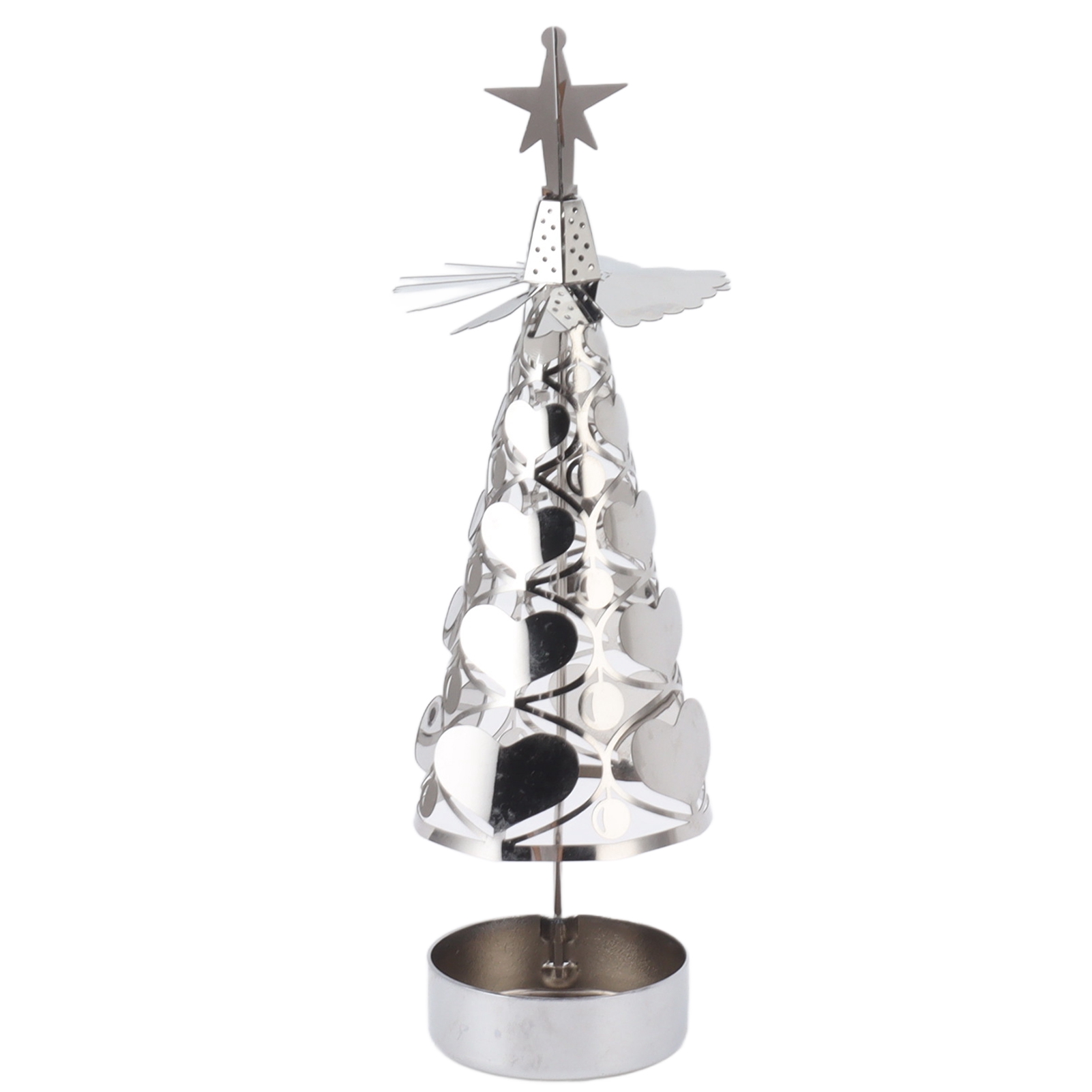 Set Aus Herzförmigen, Drehbaren Kerzenständern Für Romantische Hochzeiten Und Weihnachtsfeiern