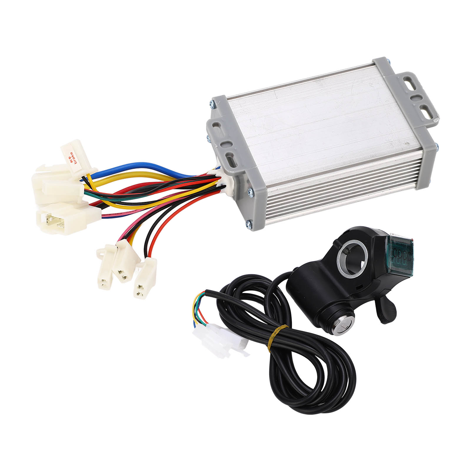 36v 1000w Elektrofahrrad-umbausatz, Inklusive Lenker Mit Daumengas, Bürstenmotor-controller Und Scheinwerferschalter-kit.