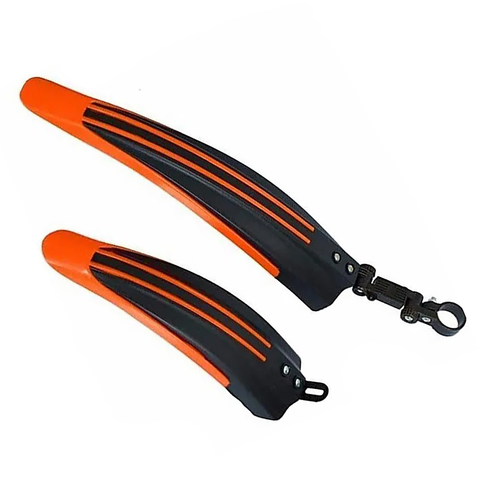 Ersatz-schutzbleche Für Vorder- Und Hinterrad, Aus Orangefarbenem Polypropylen.