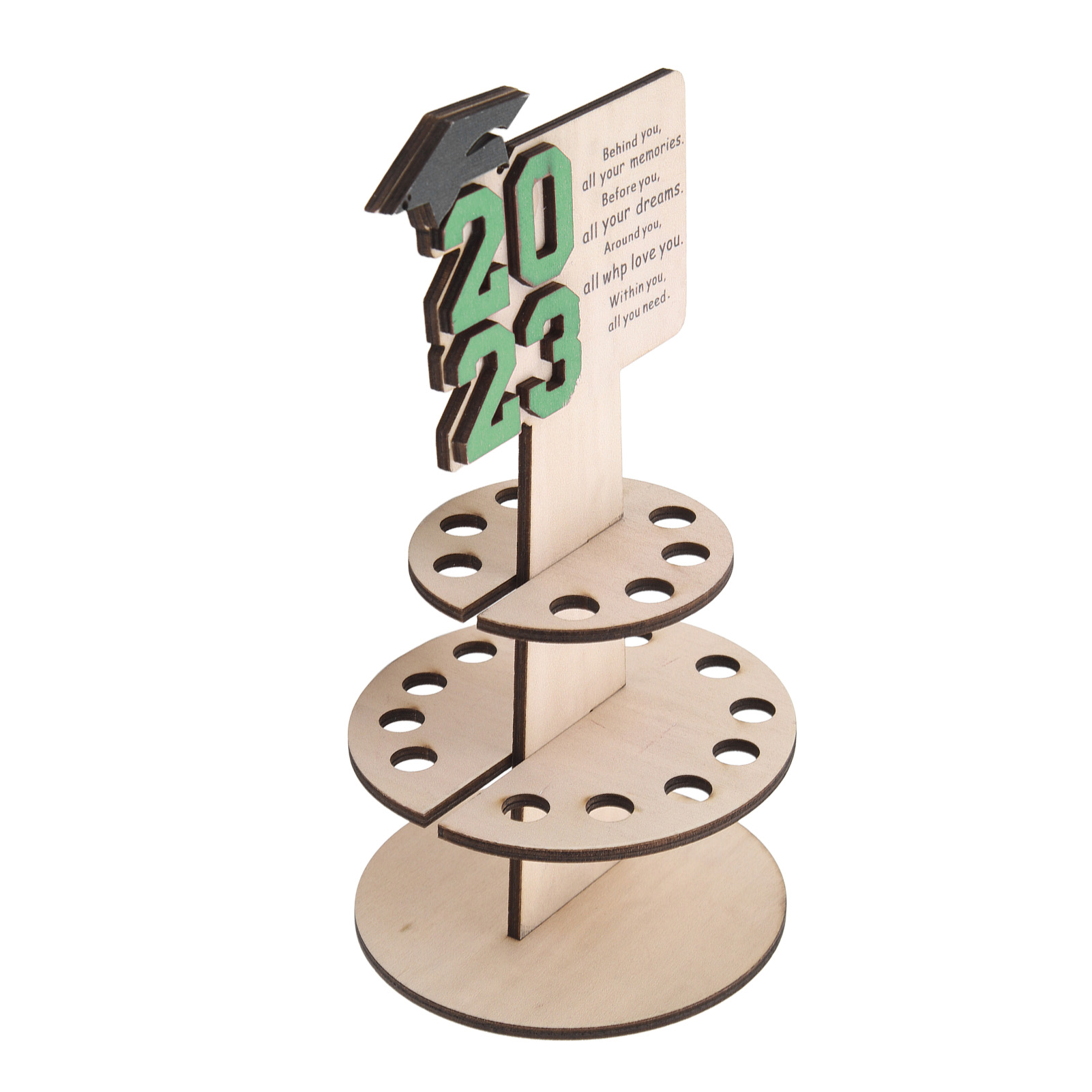 Doppelfach-geldbörse Aus Holz, Abschlussdekoration, Handgefertigte Geldklammer Aus Holz, Grüner Schmuck
