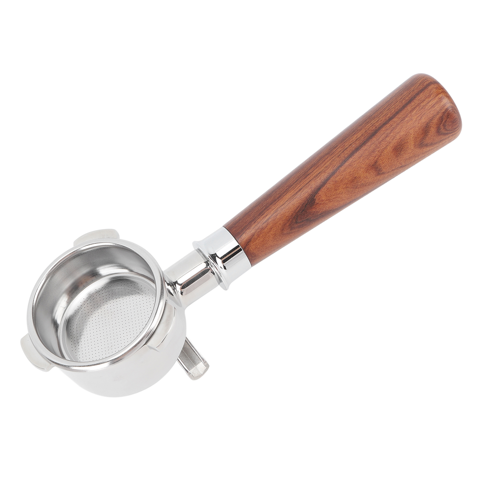 54-mm-kaffeefilterhalter Aus Edelstahl, Ersatzteile, 2 Auslaufteiler Für Kaffeemaschine 870/880, Zubehör Aus Siam-rosenholz A1