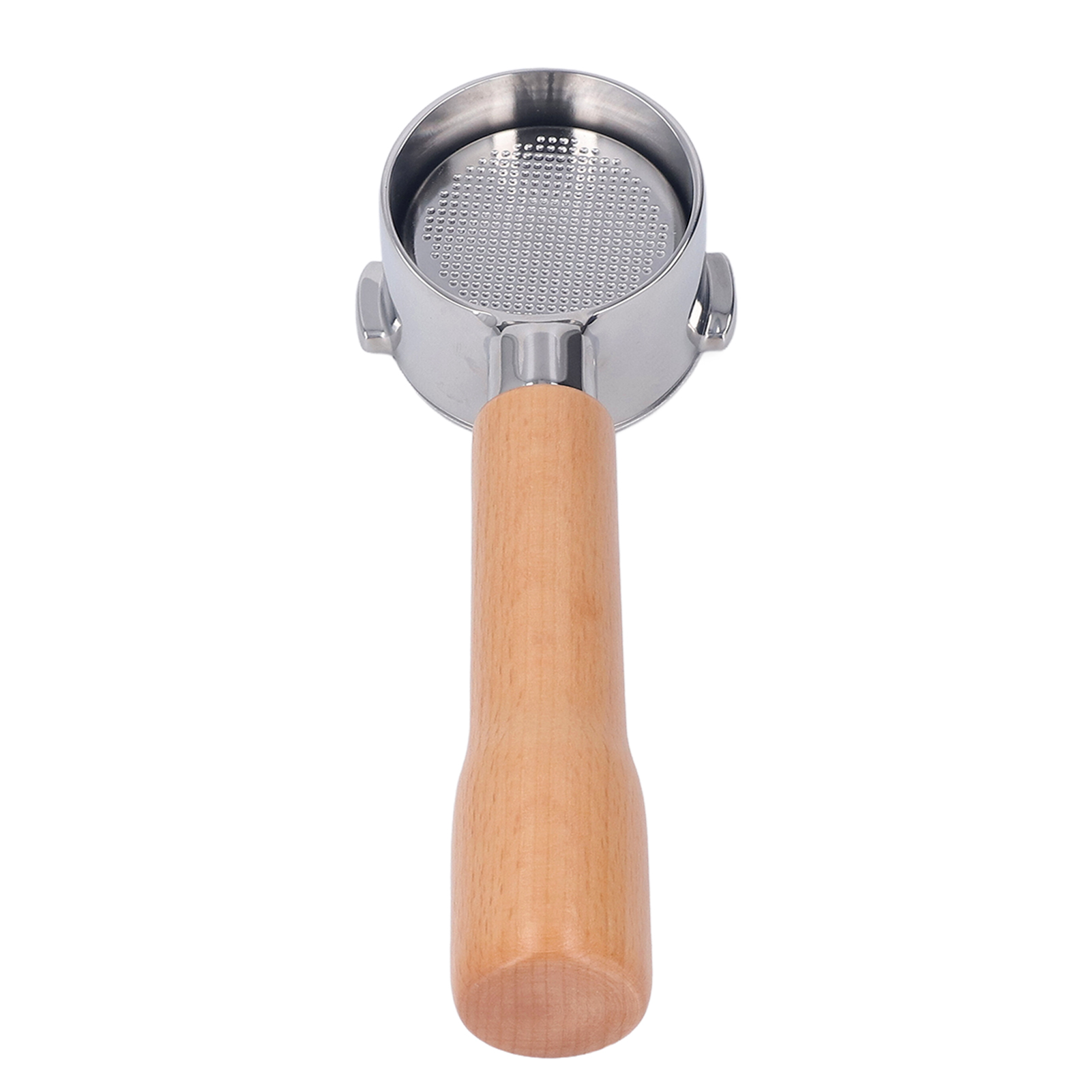 51 Mm 2-ohriger Filterhalter, Bodenlos, Aus Edelstahl, Für Die Kaffeemaschine Delonghi Eco310 C1.