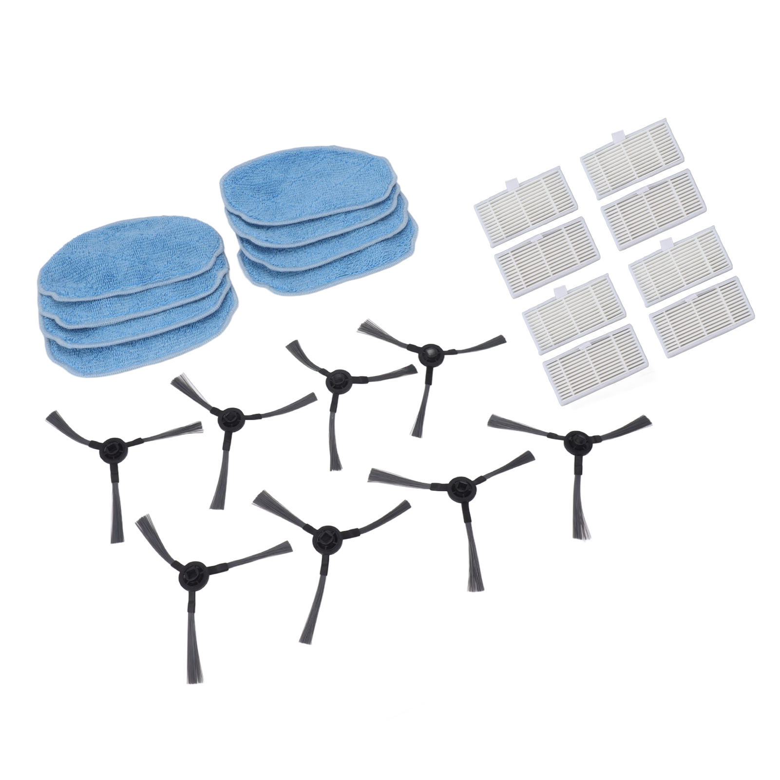 Zubehörset Für Saugroboter, Reinigungstuch, Seitenbürste, Filter, Ersatzteile Für Mannv Br150 Br151