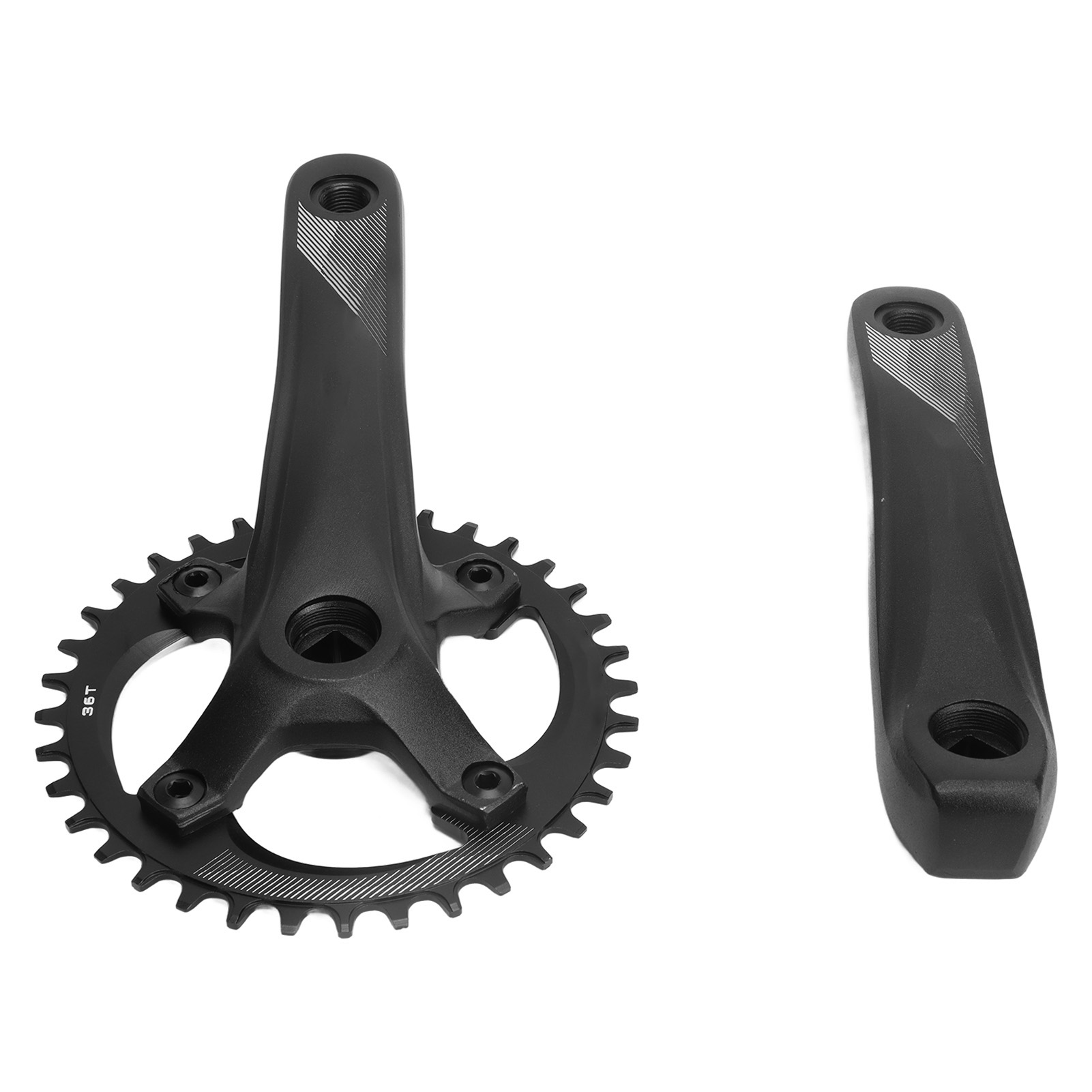 Kurbelgarnitur Aus Aluminiumlegierung, 36-zahn-kettenblatt, 104 Mm Lochkreis, Vierkantaufnahme, Für 7-12-gang-mountainbikes