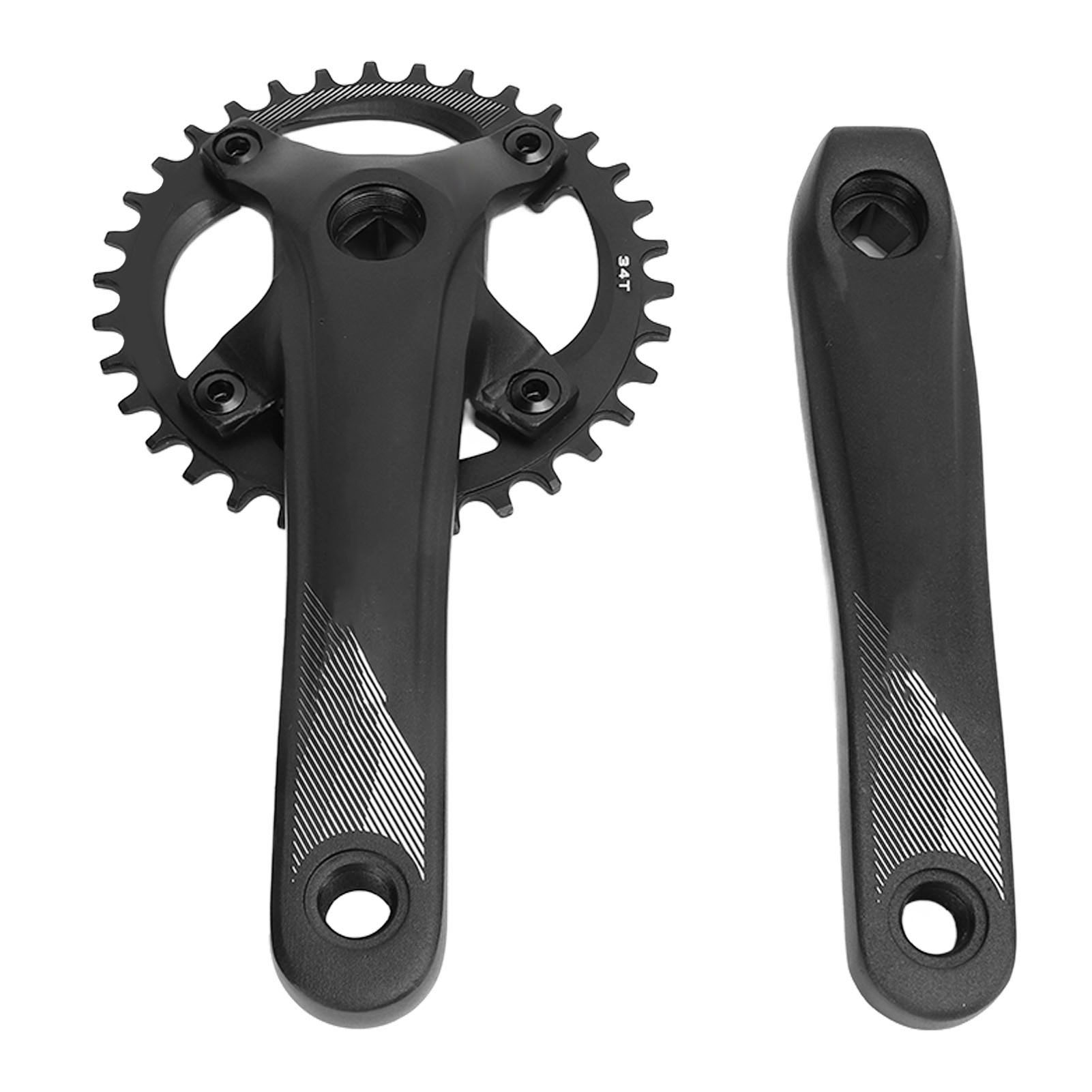 Bolany 34-zahn-monoblock-kurbelgarnitur, 104 Mm Lochkreis, 7-12-fach, Vierkantaufnahme, Fahrradzubehör