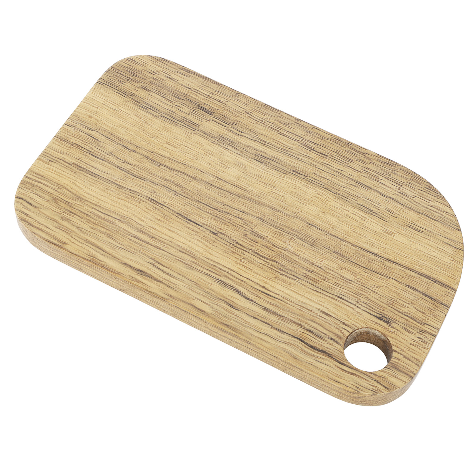 Schneidebrett Aus Holz Mit Aufhängelöchern. Großes, Rechteckiges Schneidebrett Aus Zebranoholz, Ideal Für Brot, Pizza, Gemüse, Obst, Käse Und Zum Servieren.