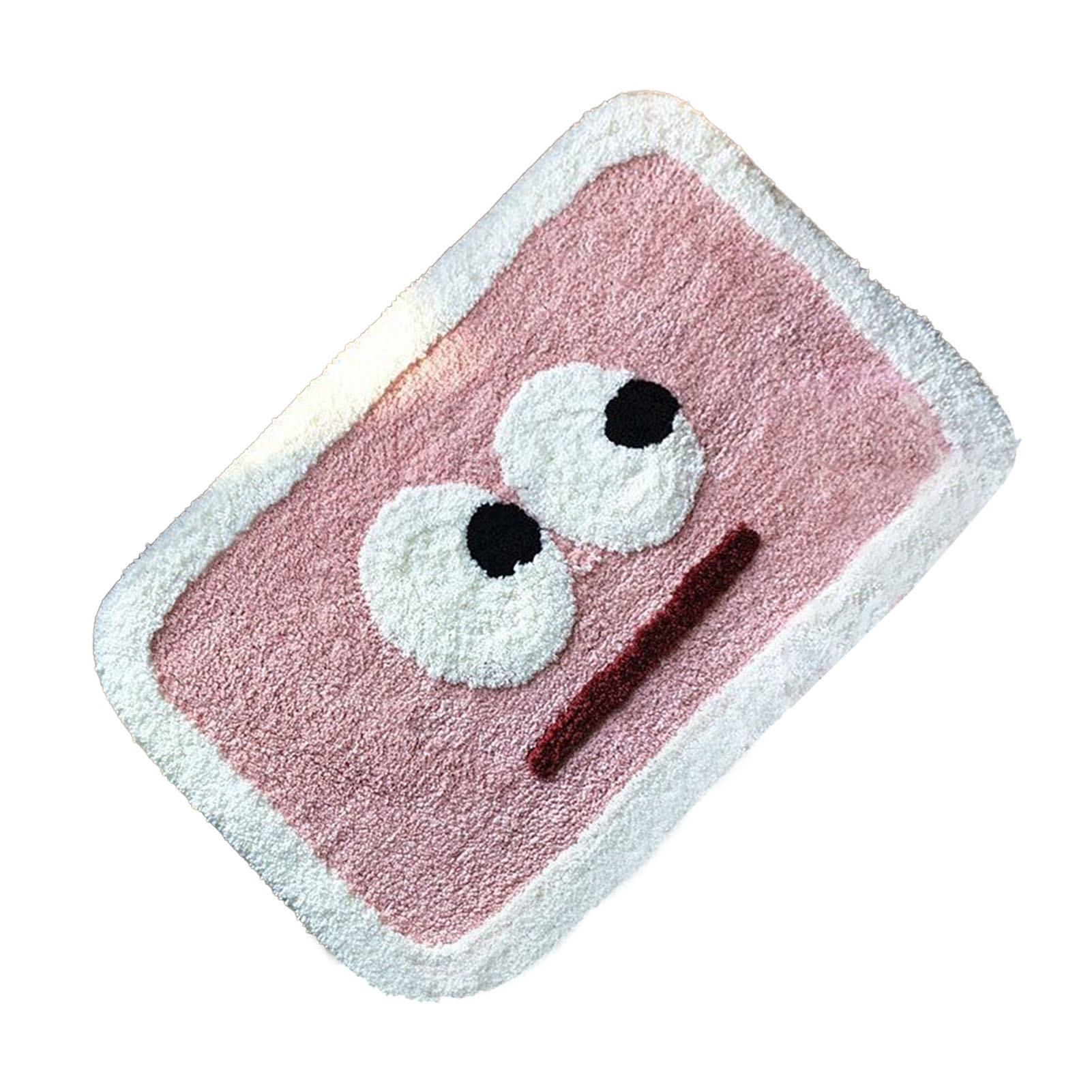 Wasserabsorbierende Matte Für Bad Und Wc, Niedliches Rosa Augenmuster, 40 X 60 Cm / 15,7 X 23,6 Zoll