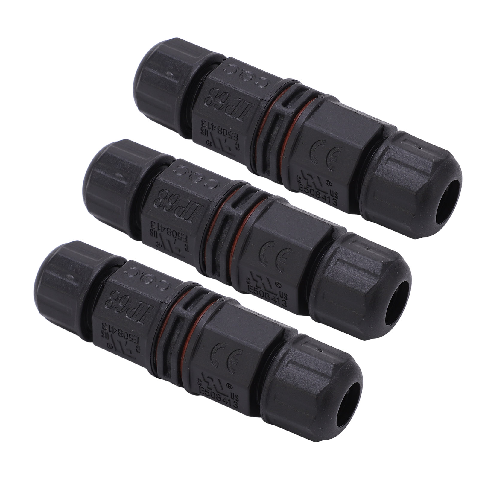 Packung Mit 3 Wasserdichten 4-pin-steckverbindern, Ip68 Wasserdicht, Für Springbrunnen Und Led-außenbeleuchtung.