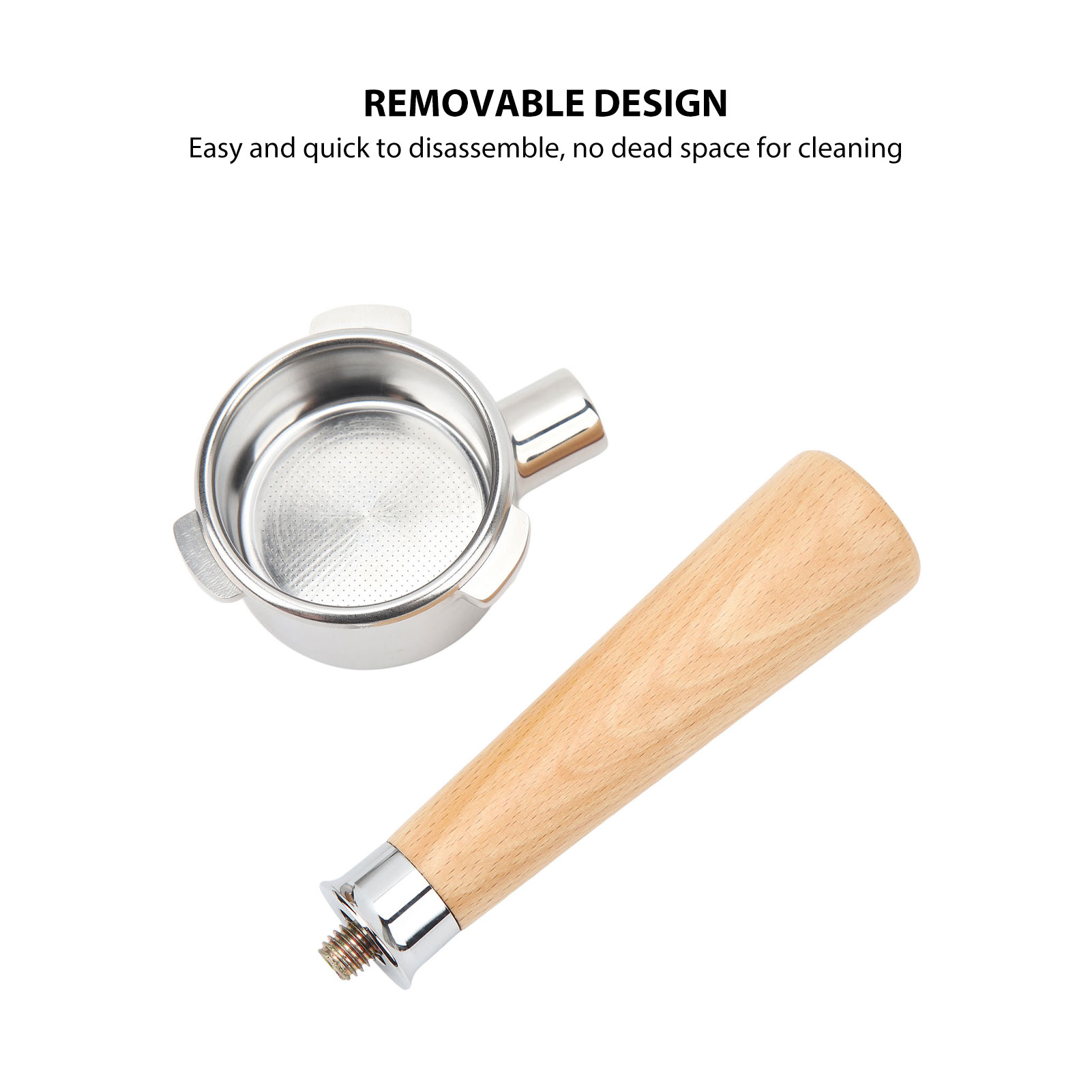 Bodenloser Edelstahl-siebträger, Tragbarer Siebträger Ohne Boden Für Breville Series 8 Kaffeemaschine, 54 Mm, A2-gewicht
