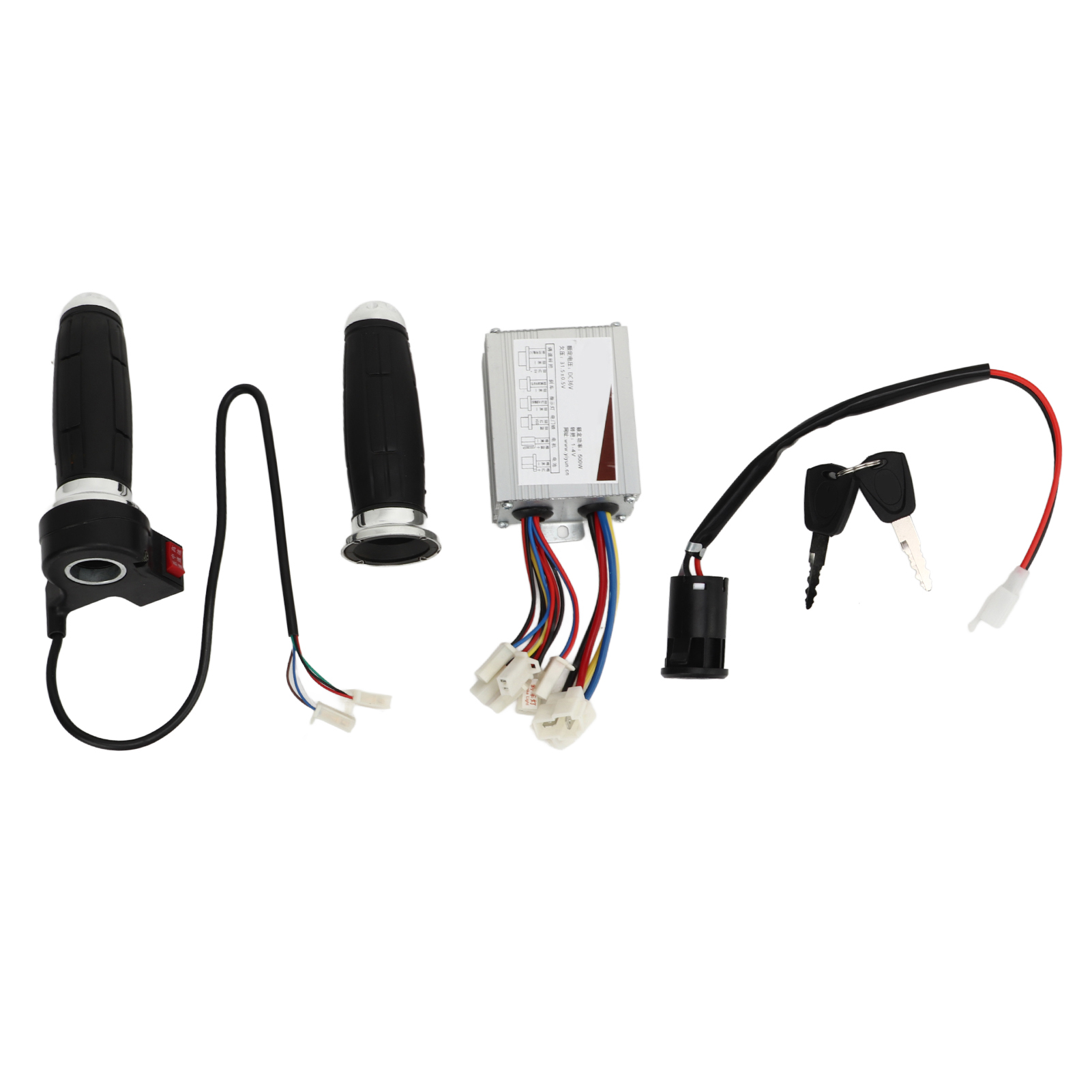36v 500w Elektrofahrrad-umrüstsatz, Inklusive Bürstenregler, Universal-gasgriff Und Zündschalter.