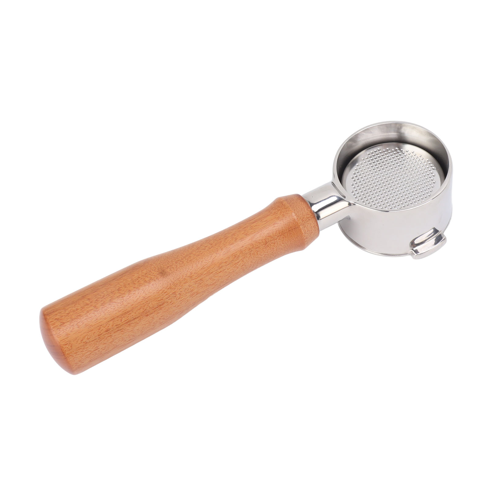51 Mm 2-ohriger Filterhalter, Bodenlos, Für Kaffeemaschine, Kompatibel Mit Der Kaffeemaschine Ec0310, Ausführung E, Komplett Aus Holz, Farbe: Säurerot.