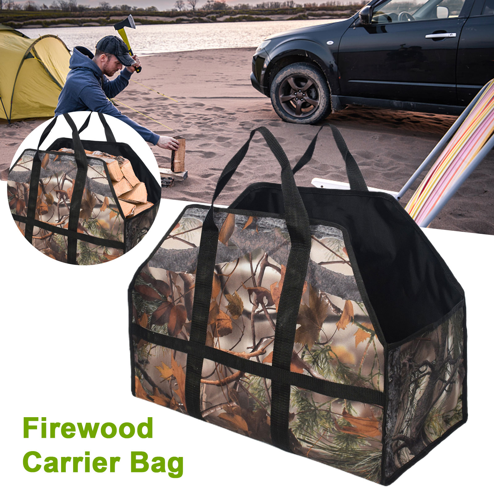 Robuster Holzsack Aus Segeltuch Mit Griffen