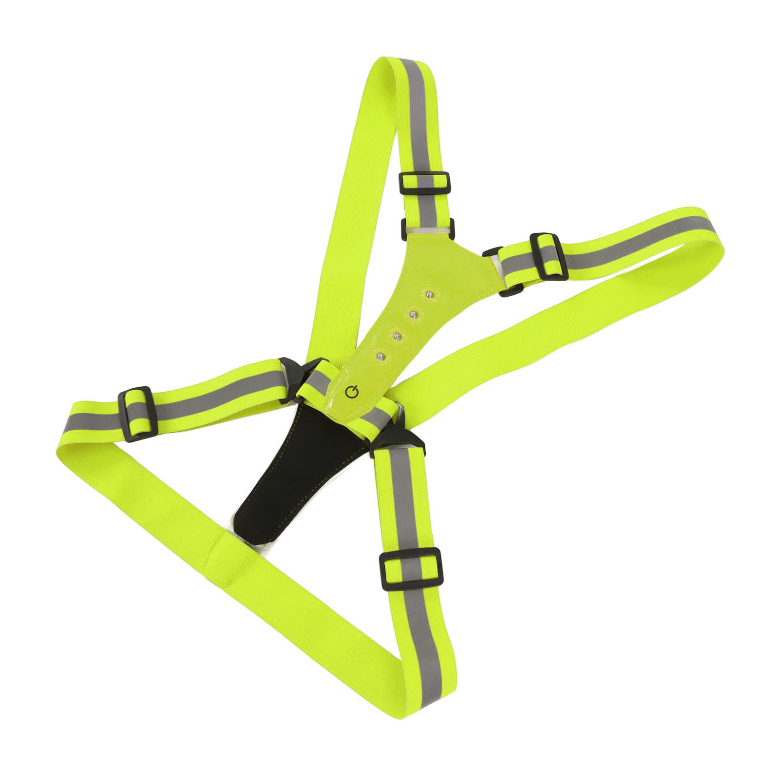 Reflektierende Led-laufweste Mit 3 Beleuchtungsmodi, 360°-rundum-reflexionsschutz, Gelbe Reflektierende Weste.
