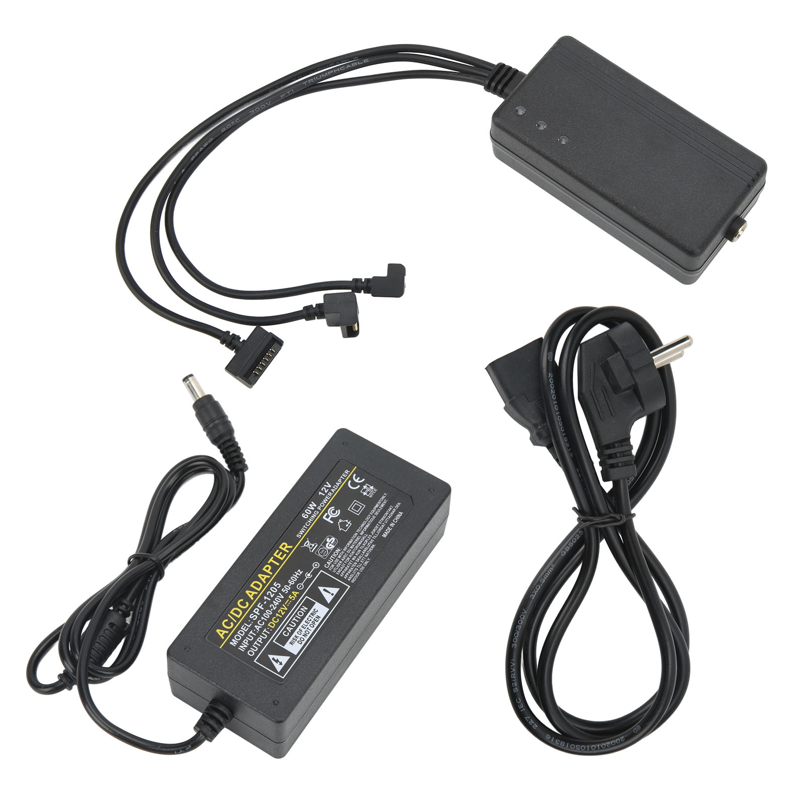 3-in-1-akkuladegerät Mit Vierfachem Schutz, Dual-use-funktion, Intelligentem Laden Mehrerer Akkus Für Dji-drohnen, Europäischer Stecker 100–240 V