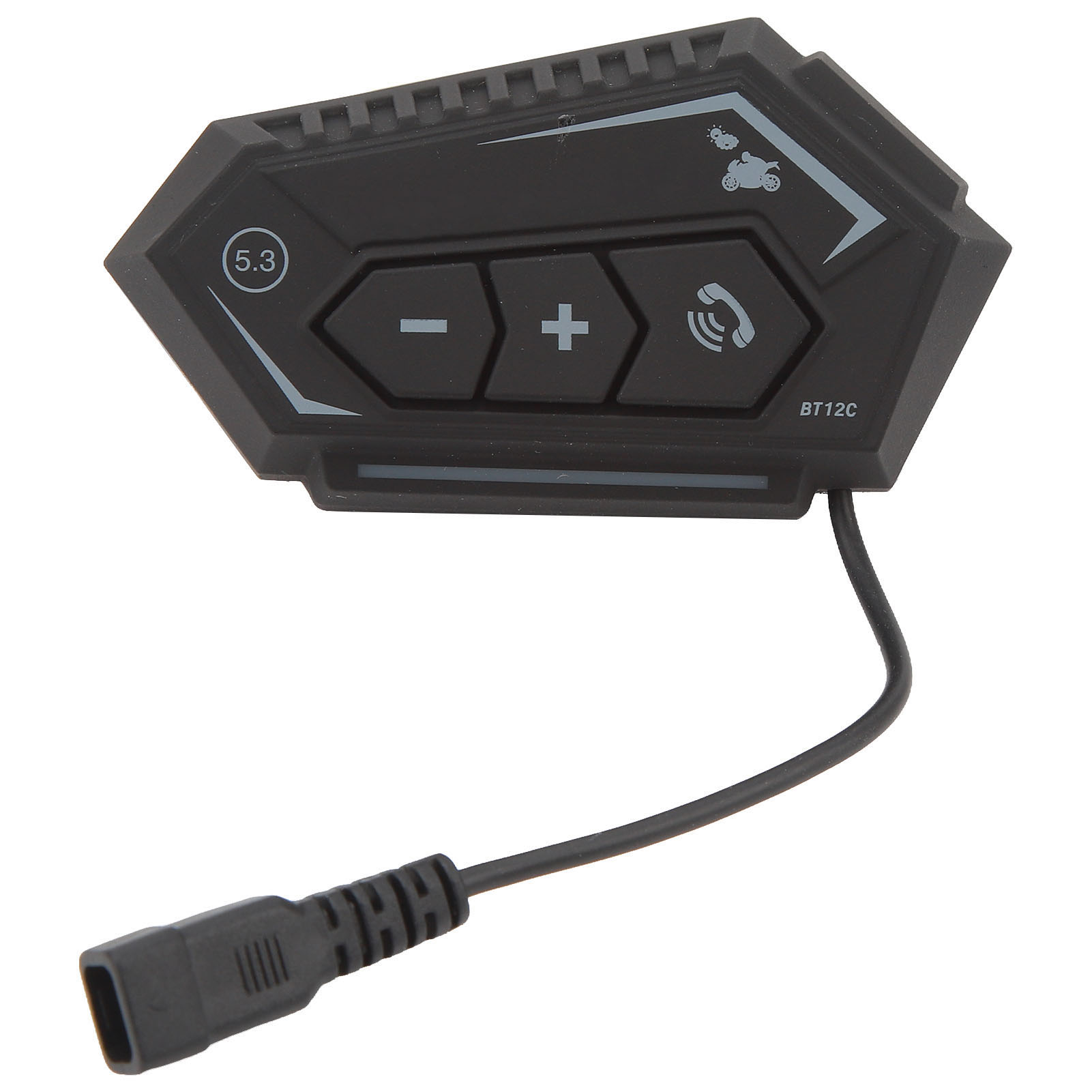 Motorrad-kopfhörer Mit Bluetooth Bt 12c Headset, Kabellos, Wasserdicht, Für Navigation Und Musik, Ideal Für Reisen Und Radfahren.