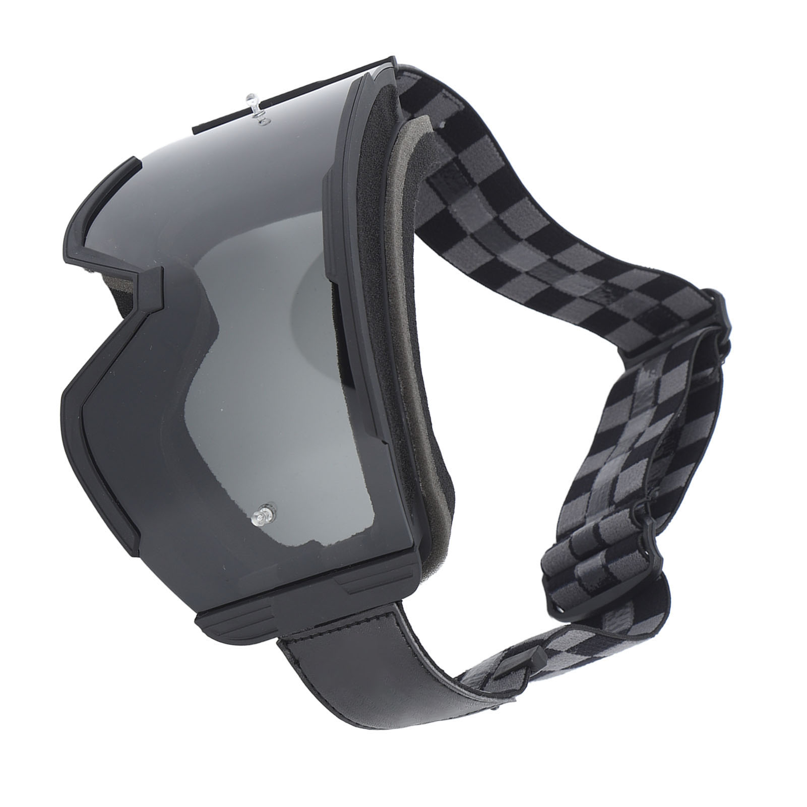 Sportbrille Für Damen Und Herren, Wasser- Und Winddichter Augenschutz, Motorradbrille Für Outdoor-aktivitäten, Schwarzes Gestell, Graue Gläser