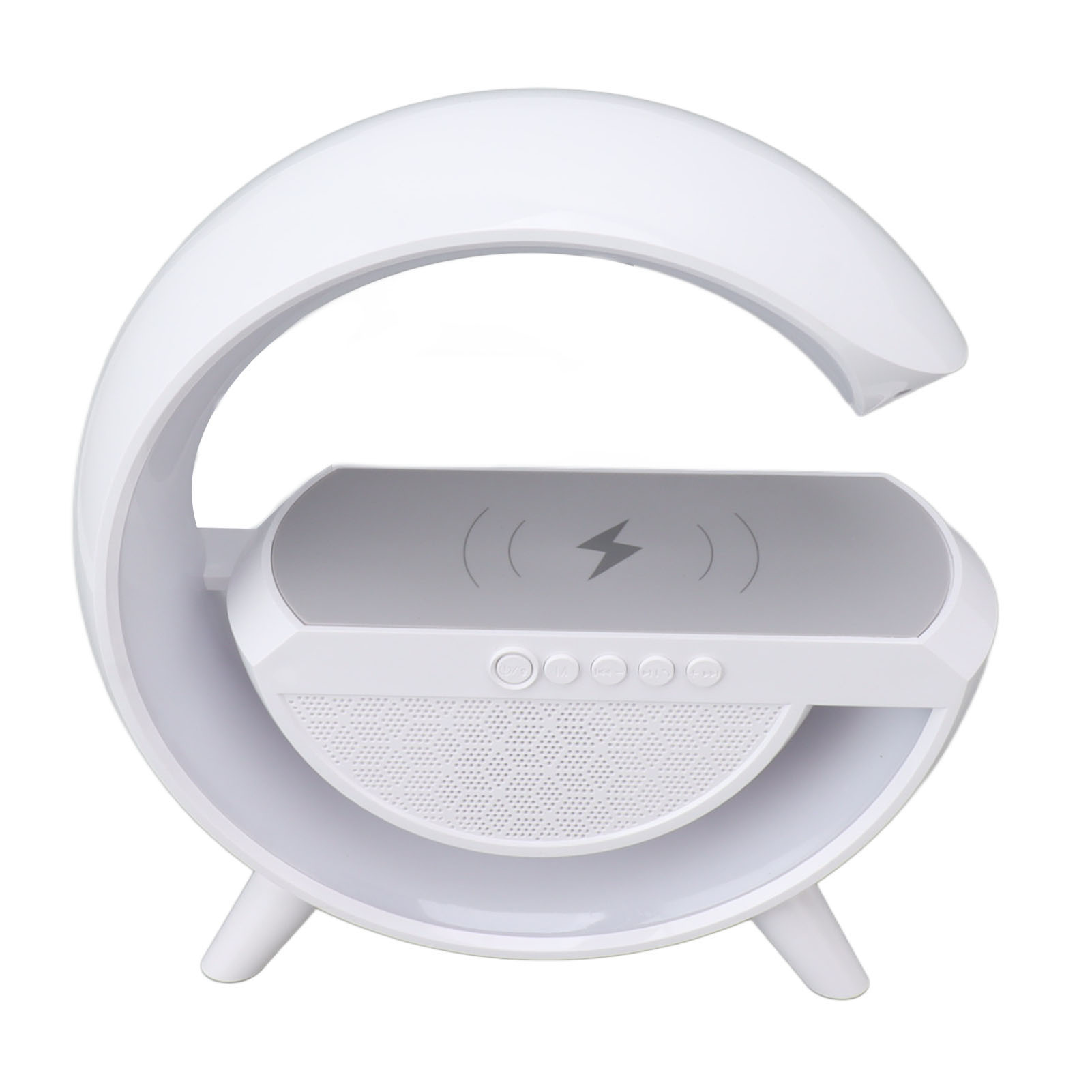 Lampe Mit Bluetooth-lautsprecher Und Kabellosem 1200-mah-rgb-ladegerät, Usb-ladefunktion, Ideal Für Zuhause Und Büro.