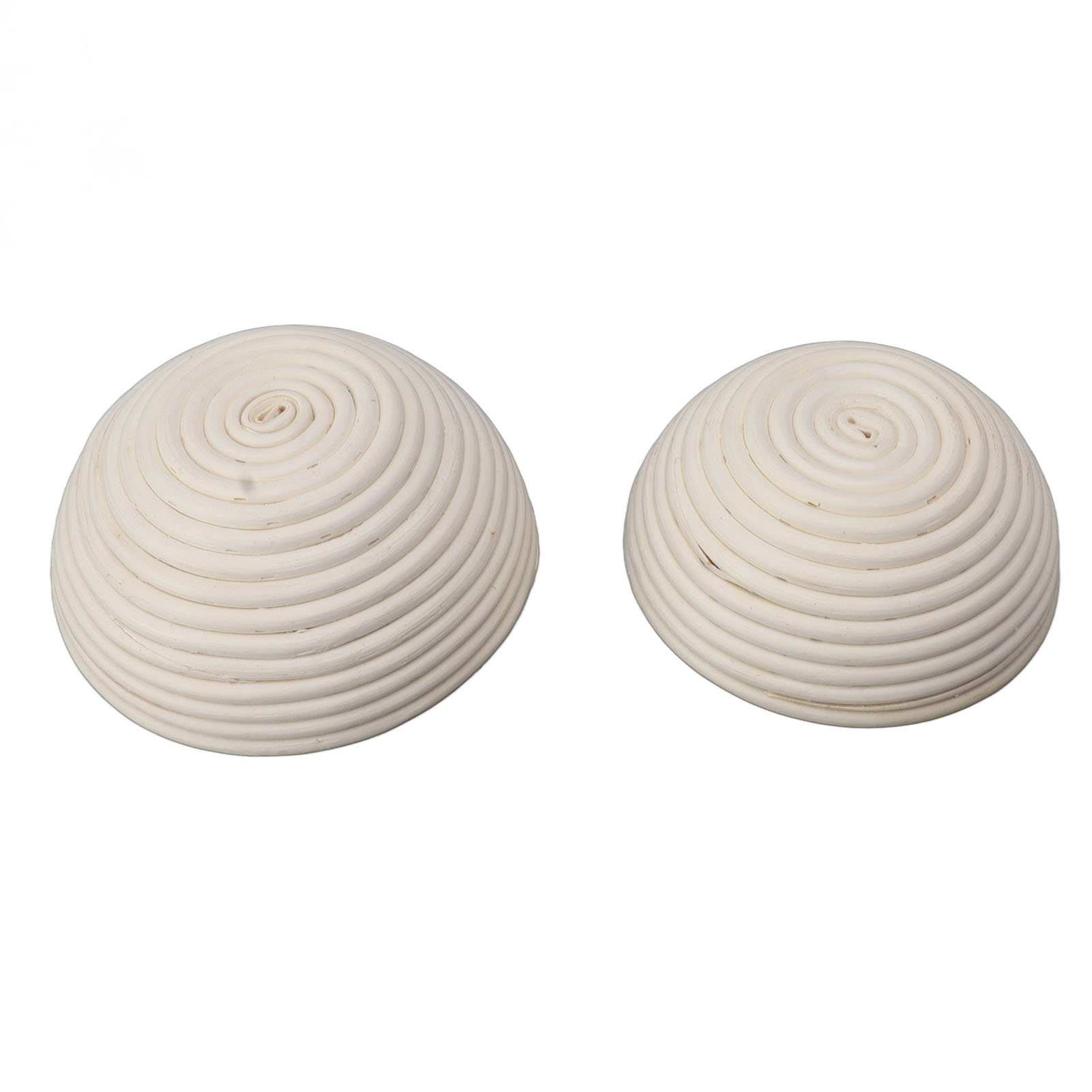 Runder Brotkorb Mit Stofffutter, Set Aus Rattan-gärschalen Zum Brotbacken, 20 Cm Und 22 Cm Durchmesser