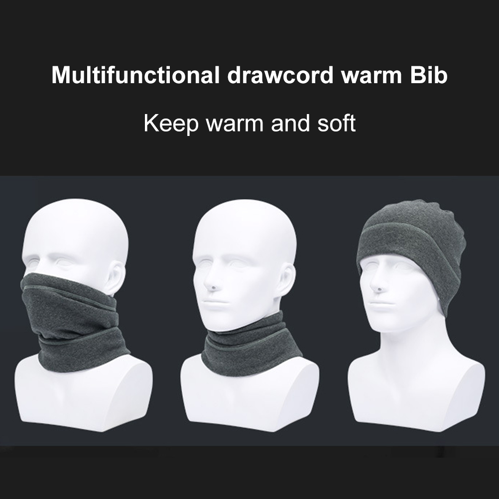 Winterschal Mit Schlaufen, Warmer, Winddichter Fleece-nackenwärmer Mit Verstellbarem Riemen, Ideal Für Outdoor-aktivitäten Wie Radfahren Und Skifahren.
