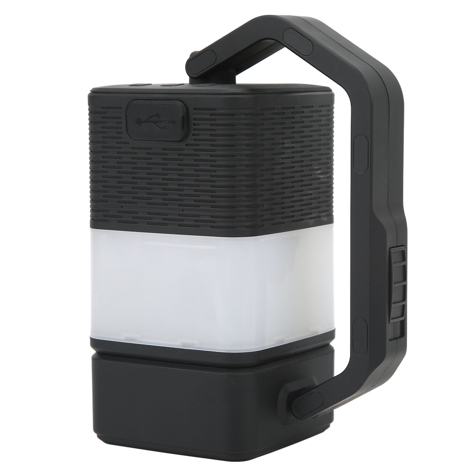 3-in-1 Led-campinglaterne Mit Bluetooth-lautsprecher, Usb-aufladung Und Led-taschenlampe Für Notfälle