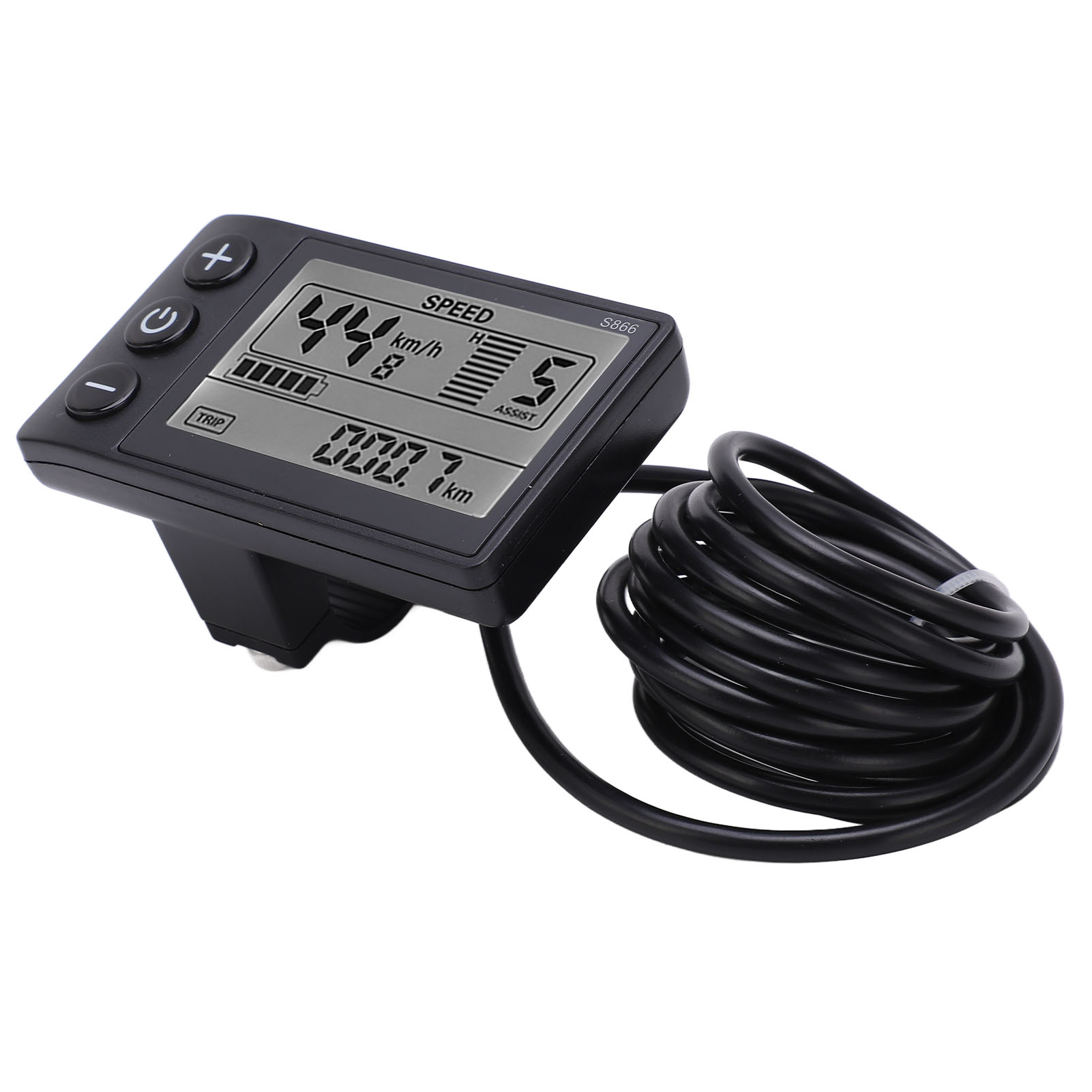 S866 Lcd-bildschirm Für Elektrofahrräder, 24-v-, 36-v- Und 48-v-anzeige, Bedienfeld Für Elektroroller Mit Sm-anschluss