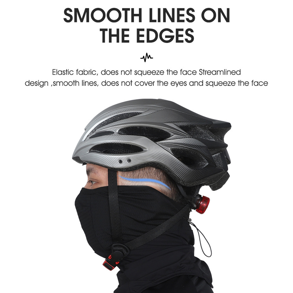 Unisex-schalmaske Aus Eisseide Mit Ohrschlaufen, Atmungsaktiv, Waschbar Und Schnelltrocknend, Ideal Zum Radfahren, Laufen Und Für Andere Sportarten.